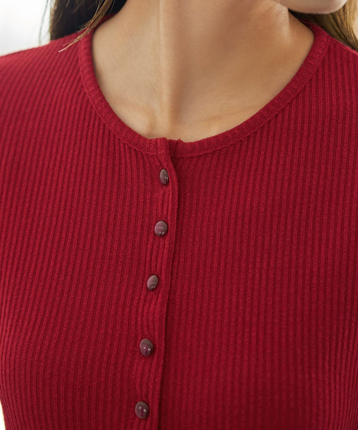 着用イメージ 166cm レッド