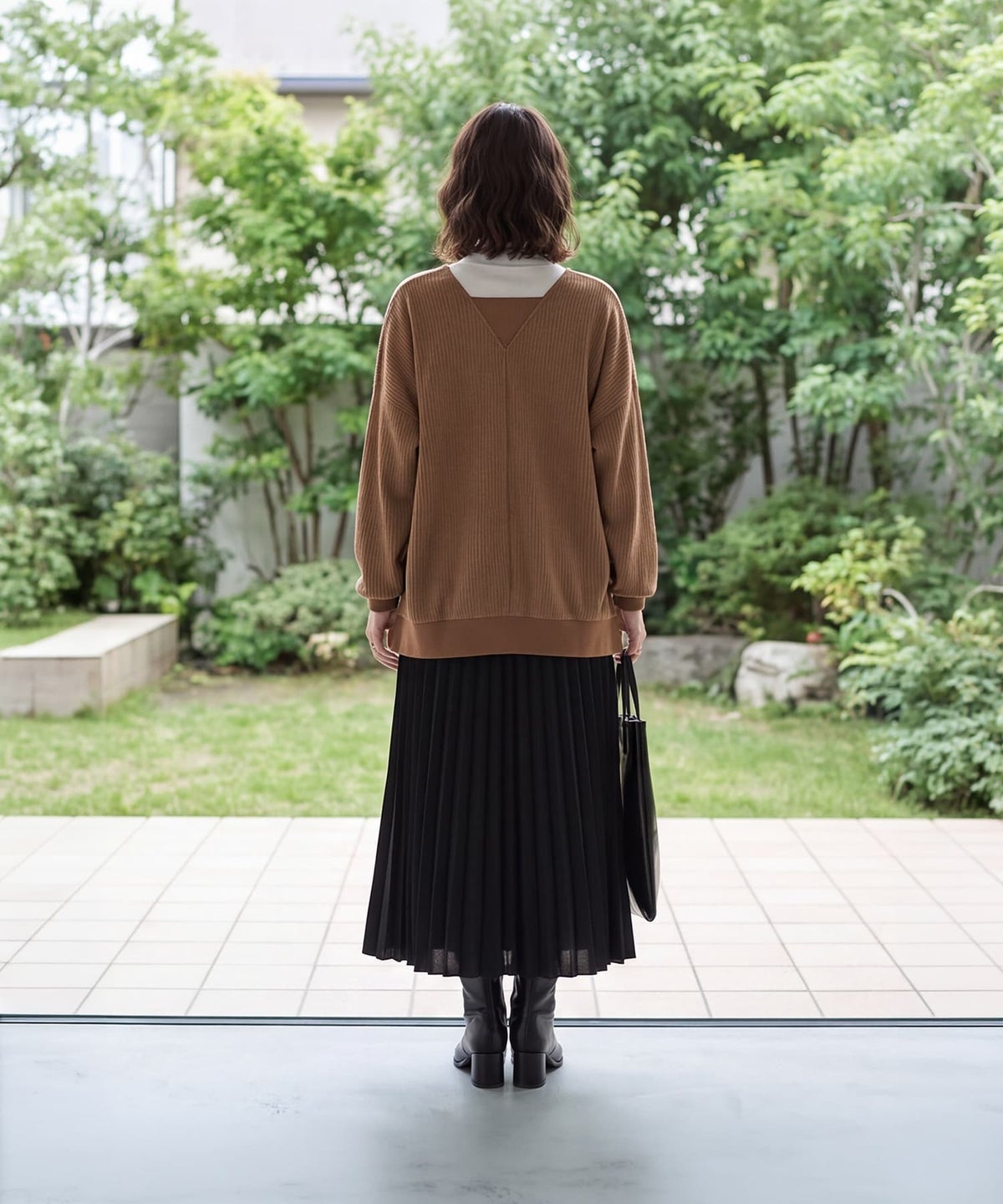着用イメージ 163cm ブラウン