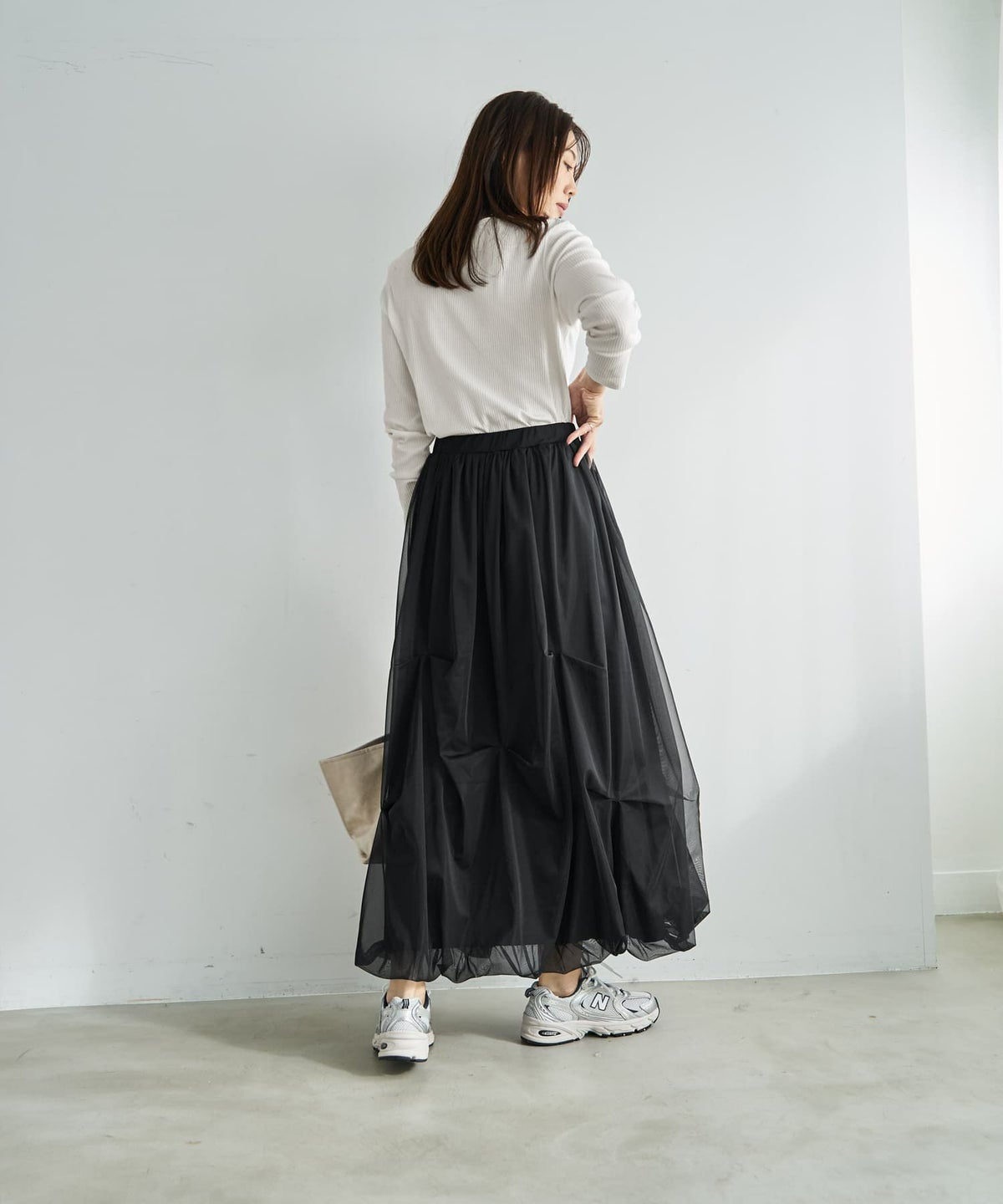 着用イメージ 166cm ブラック 02サイズ