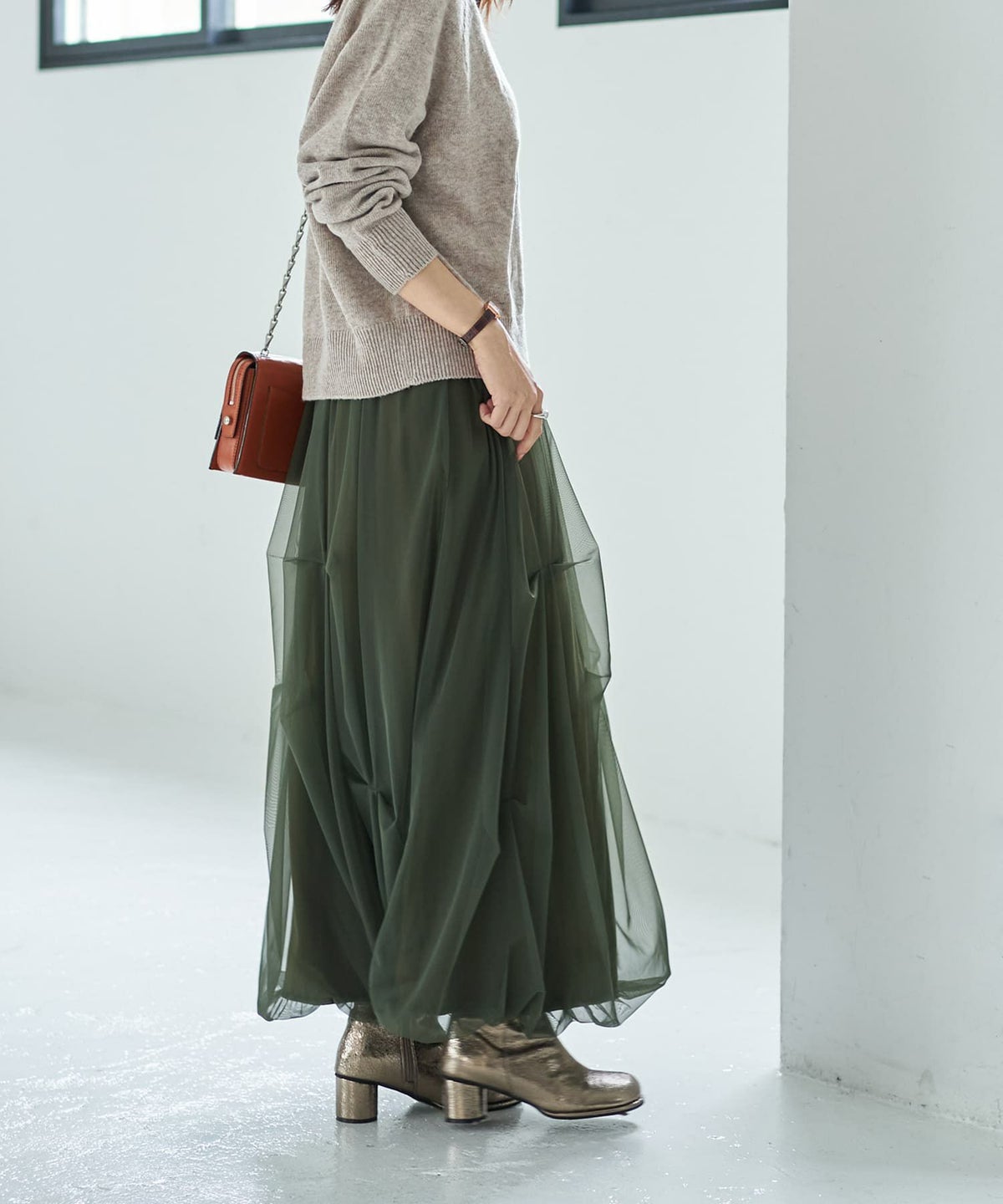 着用イメージ 166cm カーキ 02サイズ