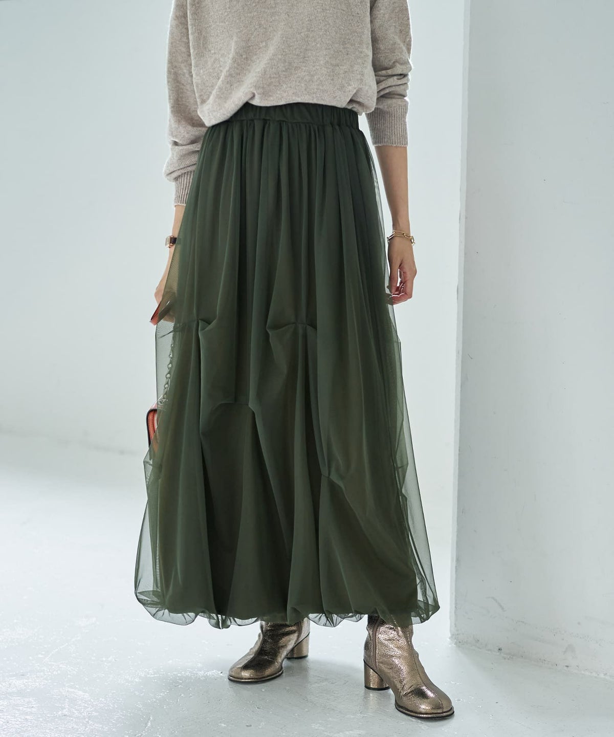 着用イメージ 166cm カーキ 02サイズ