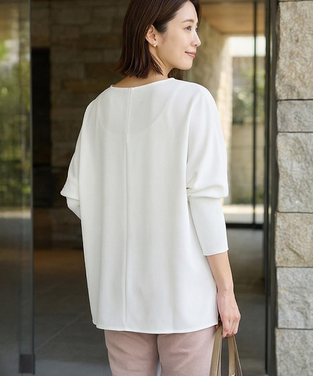 着用イメージ 163cm ホワイト