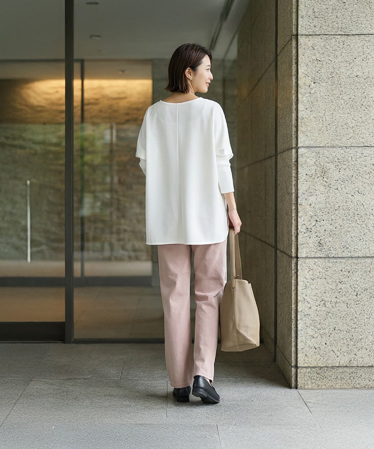 着用イメージ 163cm ホワイト