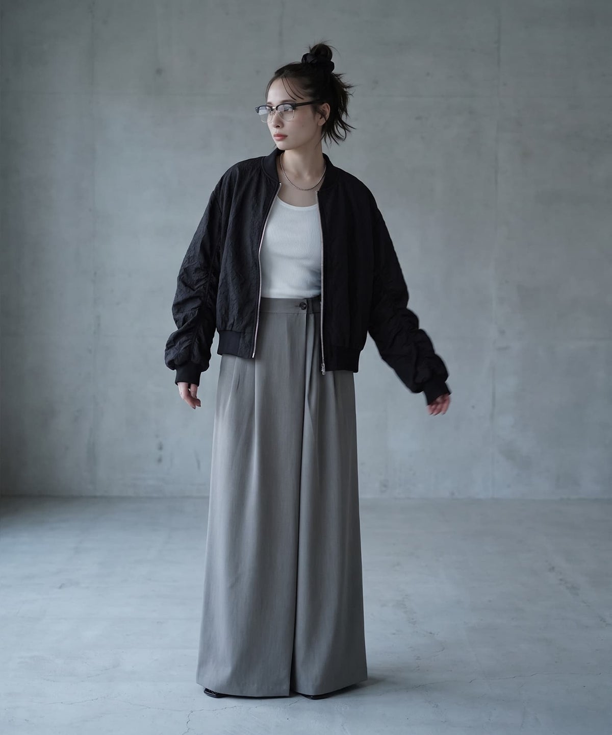 着用イメージ 170cm ブラック