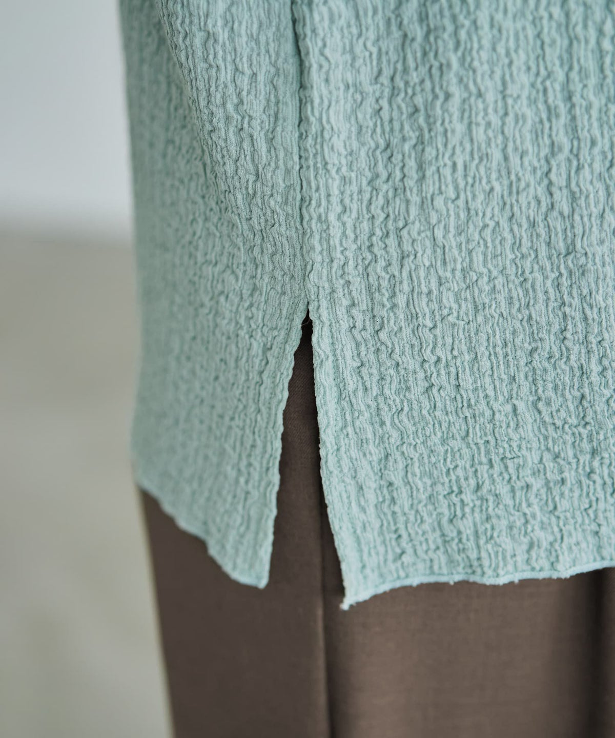 着用イメージ 166cm ミント