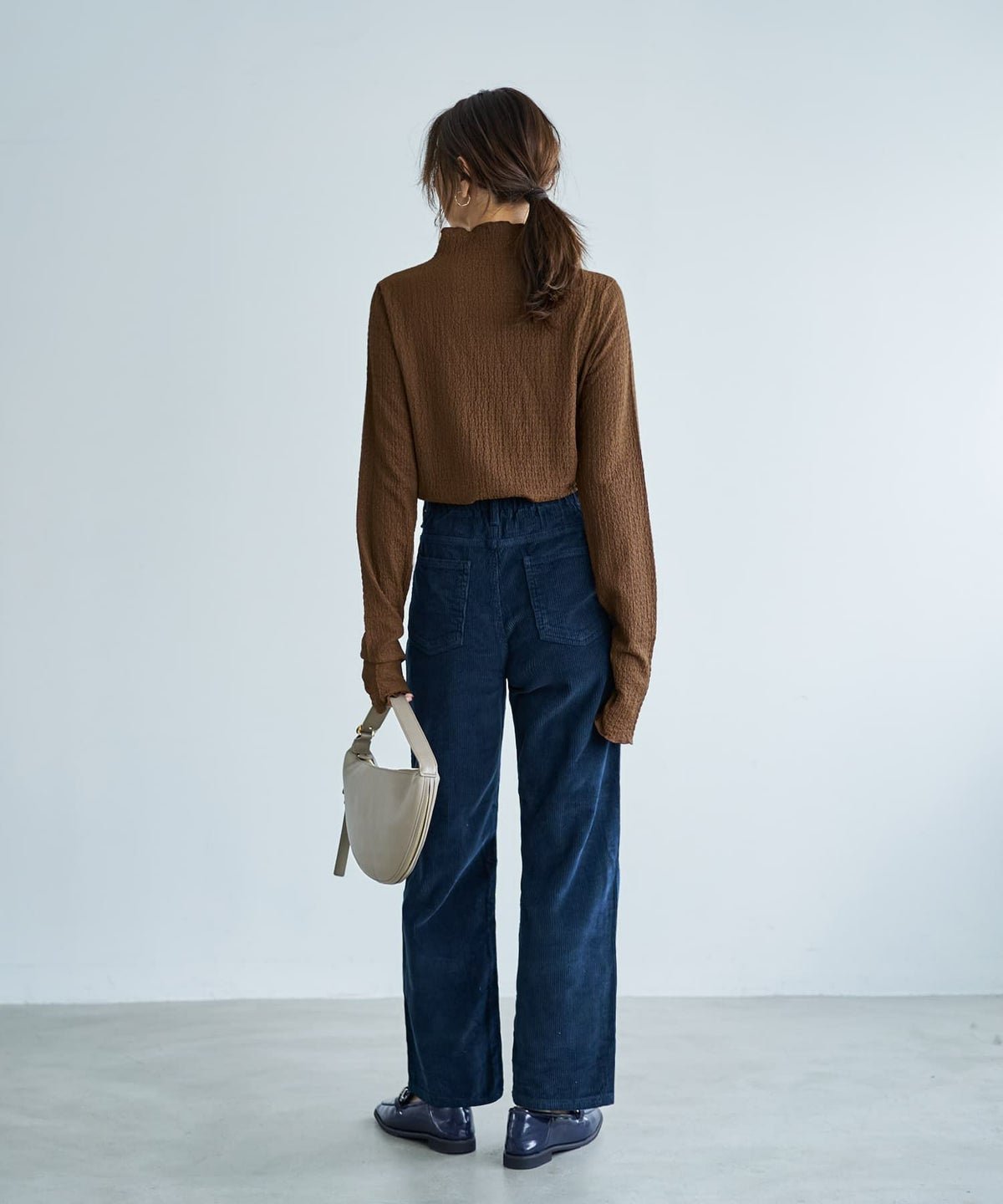 着用イメージ 166cm ブラウン