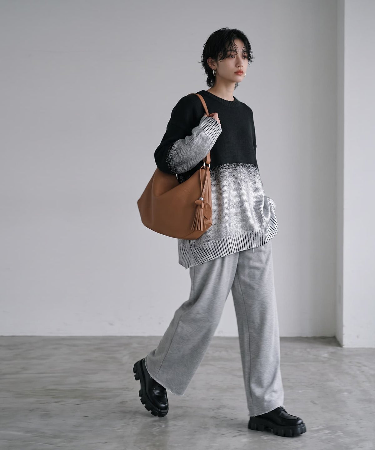 着用イメージ 170cm  ブラック