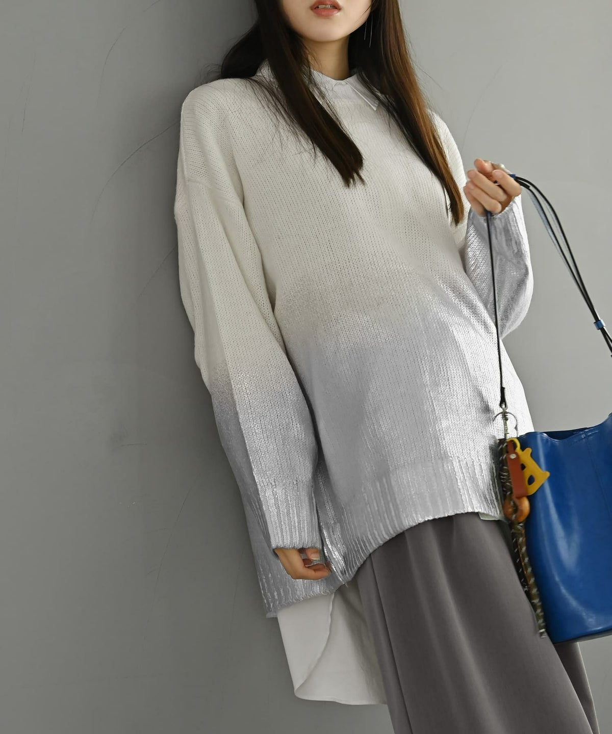 着用イメージ 170cm アイボリー