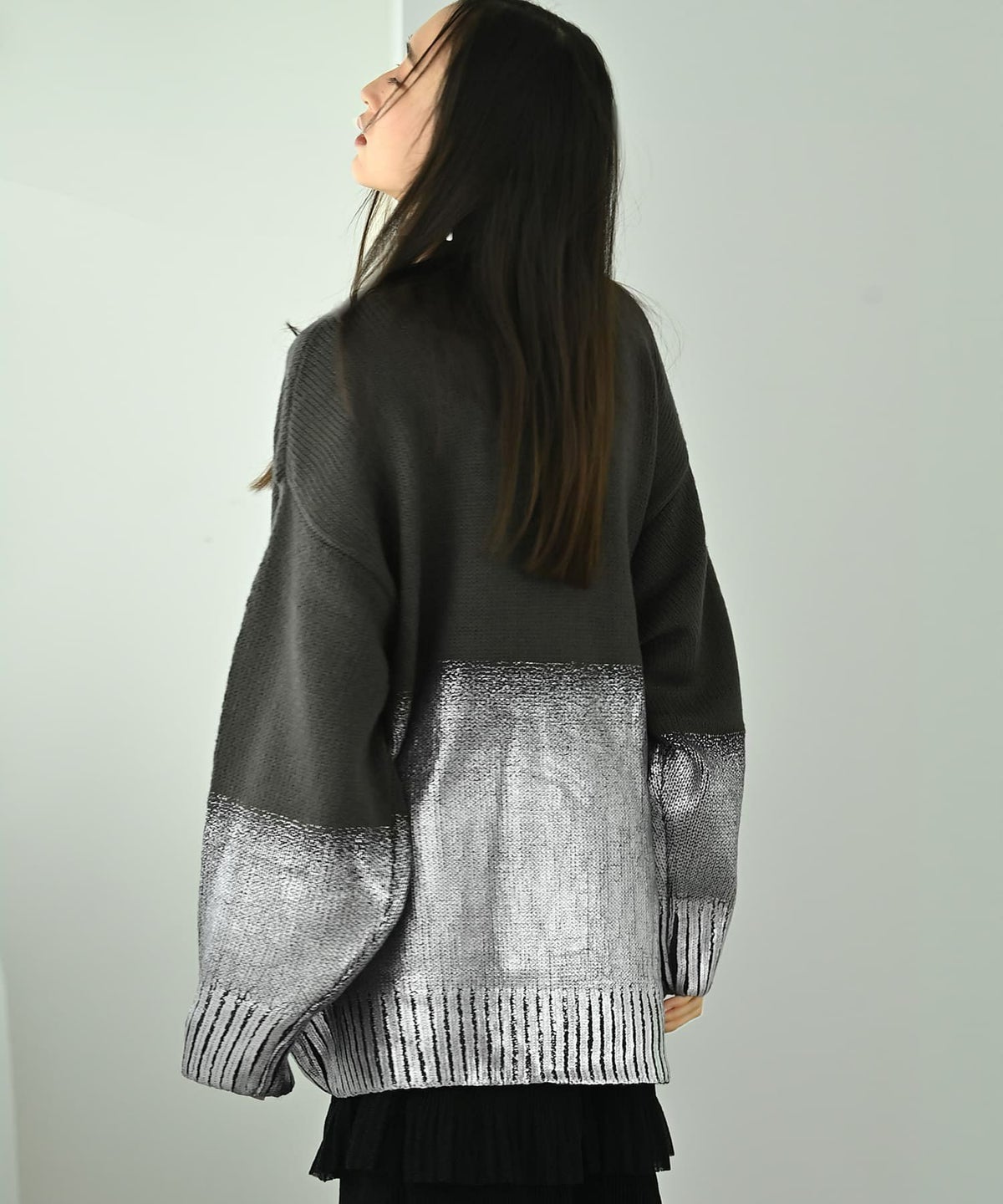 着用イメージ 170cm チャコール