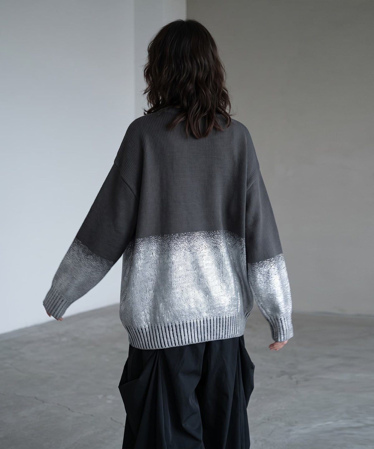 着用イメージ 170cm チャコール