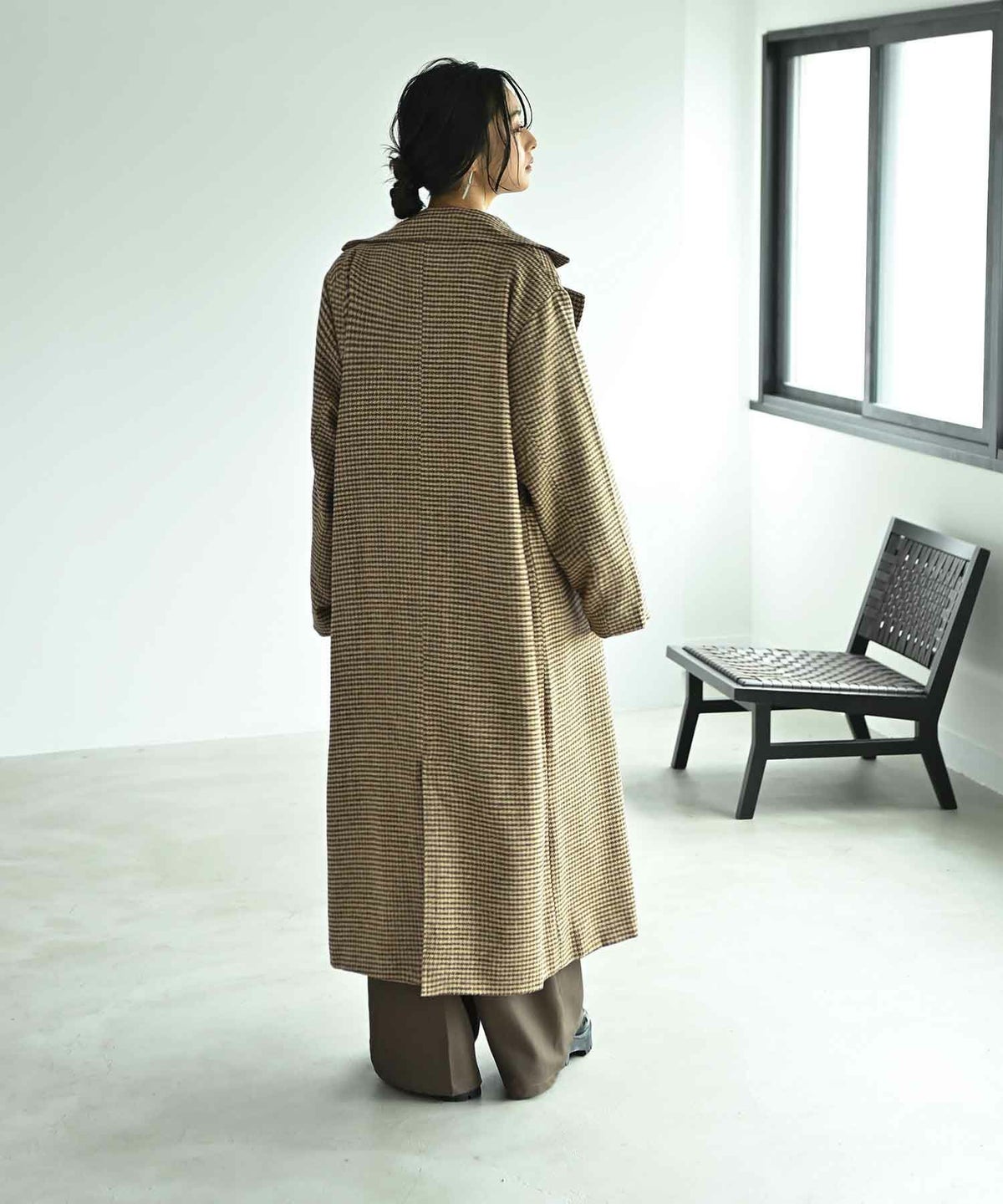 着用イメージ 167cm ベージュ