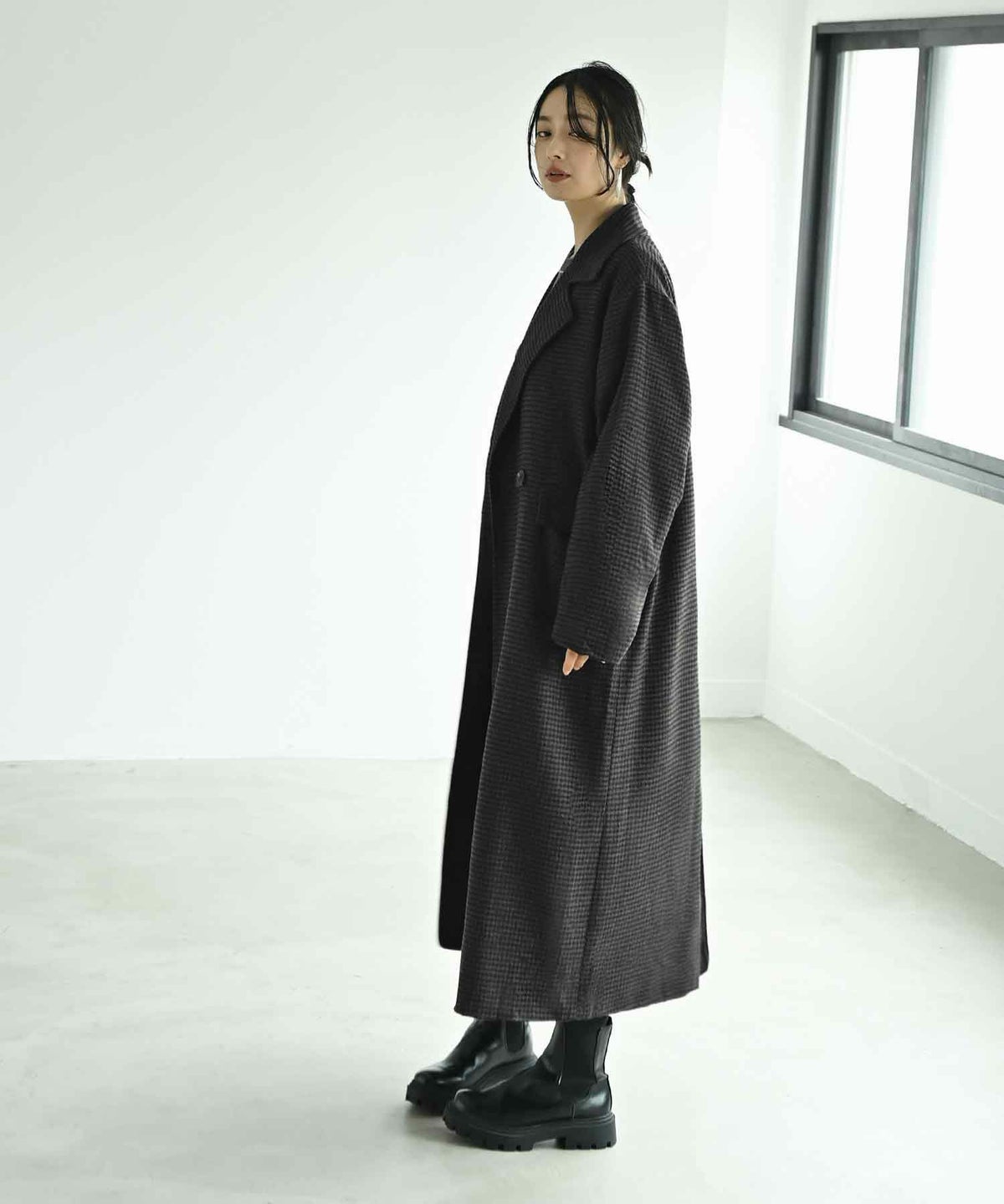 着用イメージ 167cm ブラック