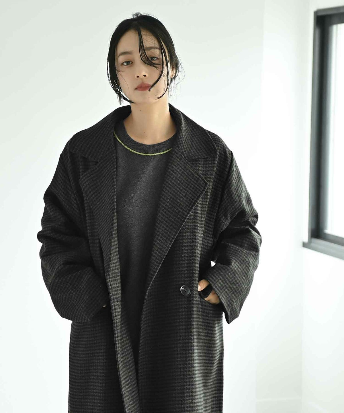 着用イメージ 167cm ブラック