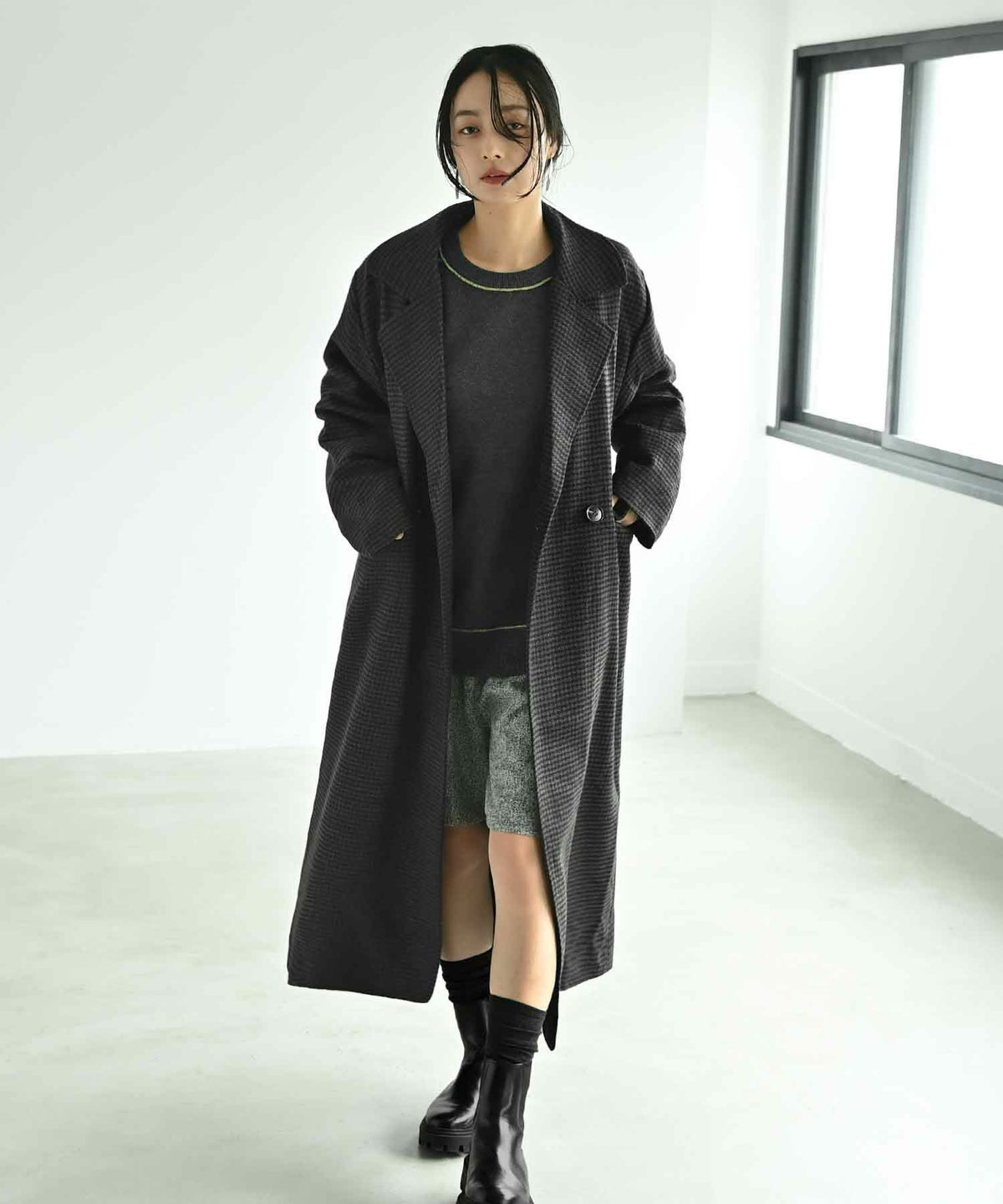 着用イメージ 167cm ブラック