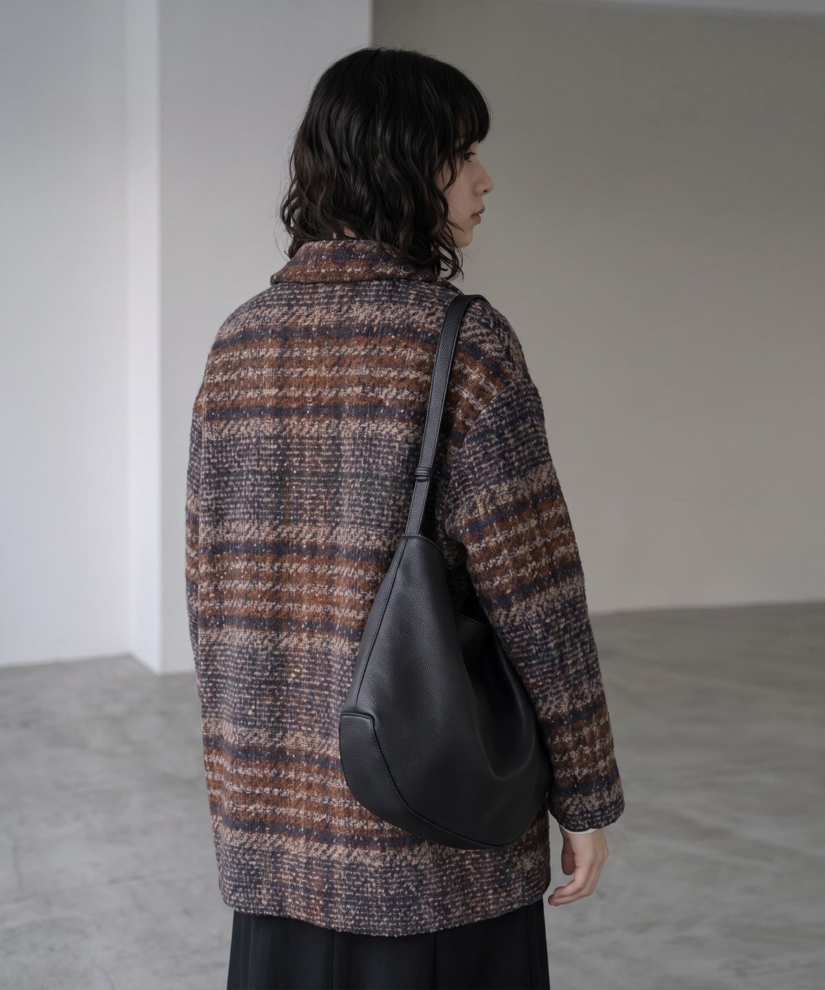 着用イメージ 170cm ブラウン