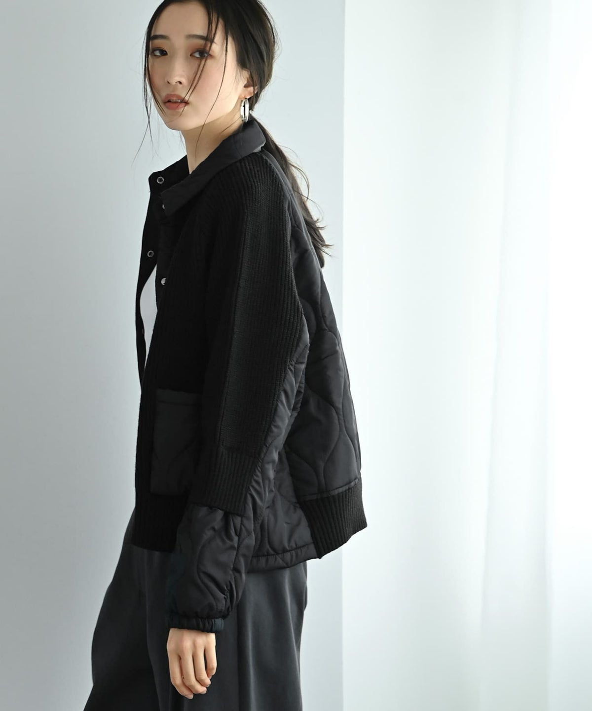 着用イメージ 169cm ブラック