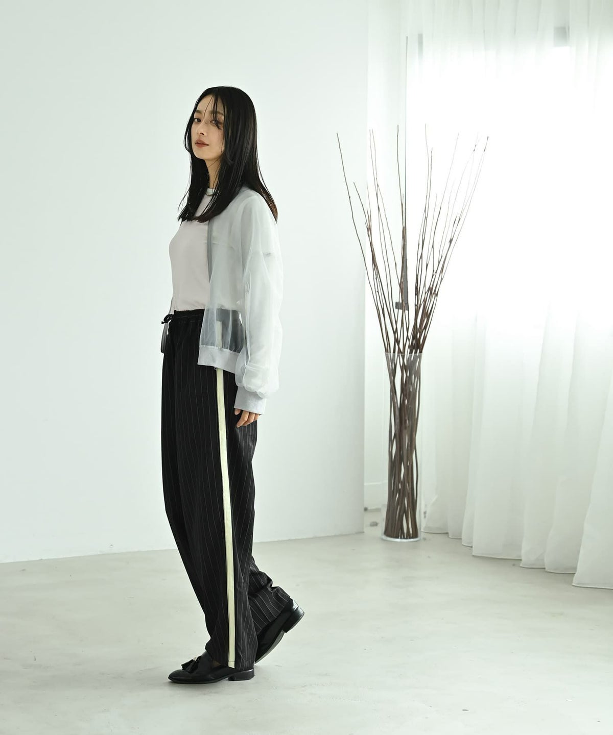 着用イメージ 167cm ブラック