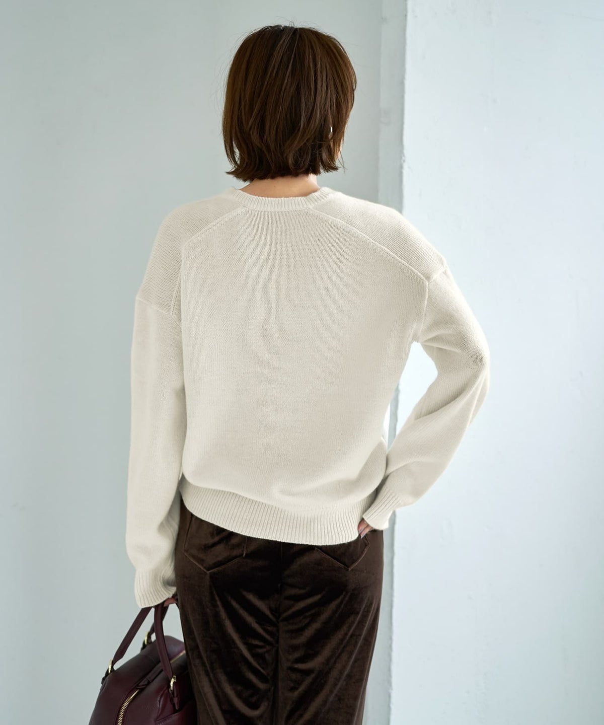 着用イメージ 167cm オフホワイト