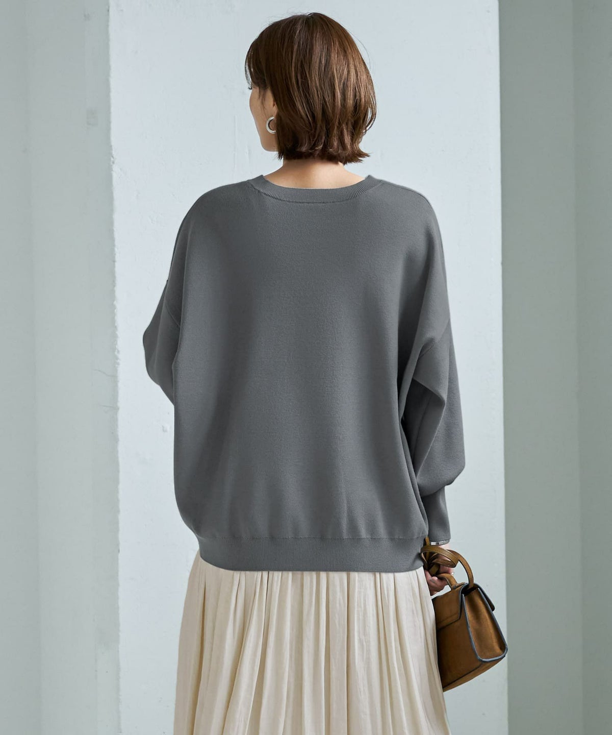 着用イメージ 167cm ダークグレー