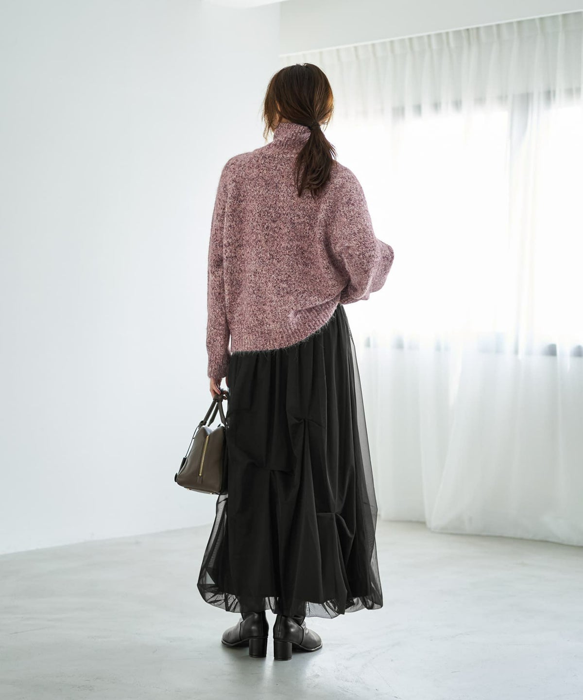 着用イメージ 166cm ピンクミックス