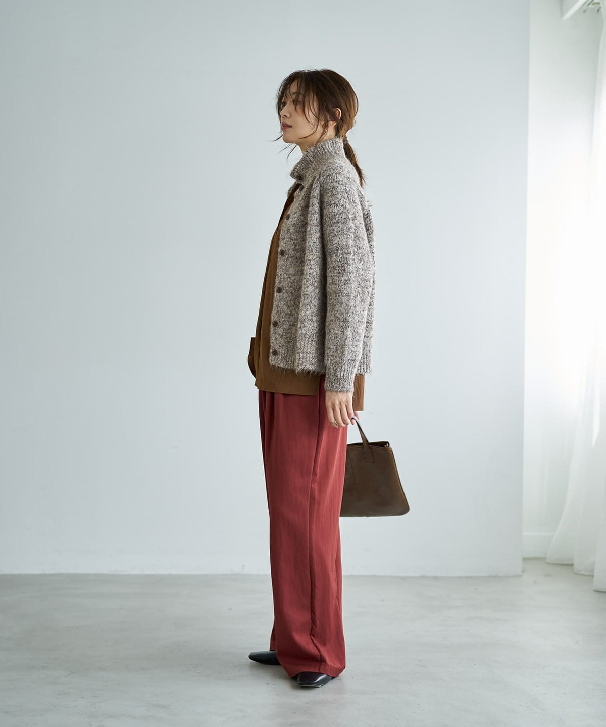 着用イメージ 166cm ブラウンミックス
