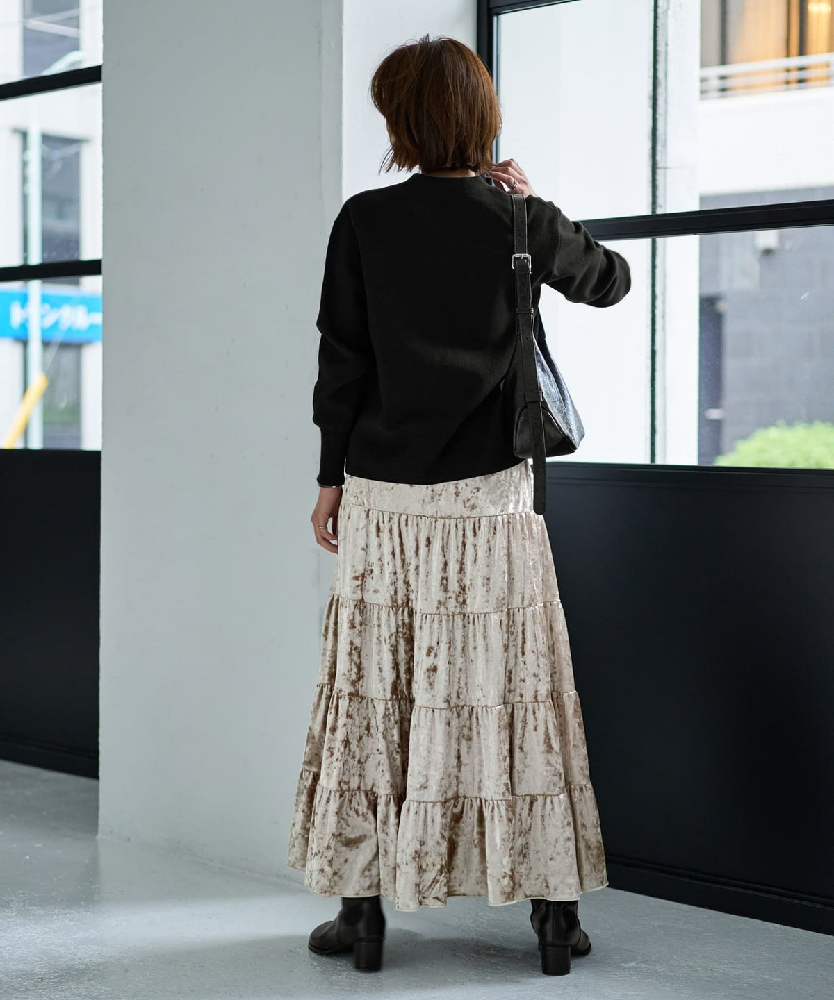 着用イメージ 167cm グレージュ 02サイズ