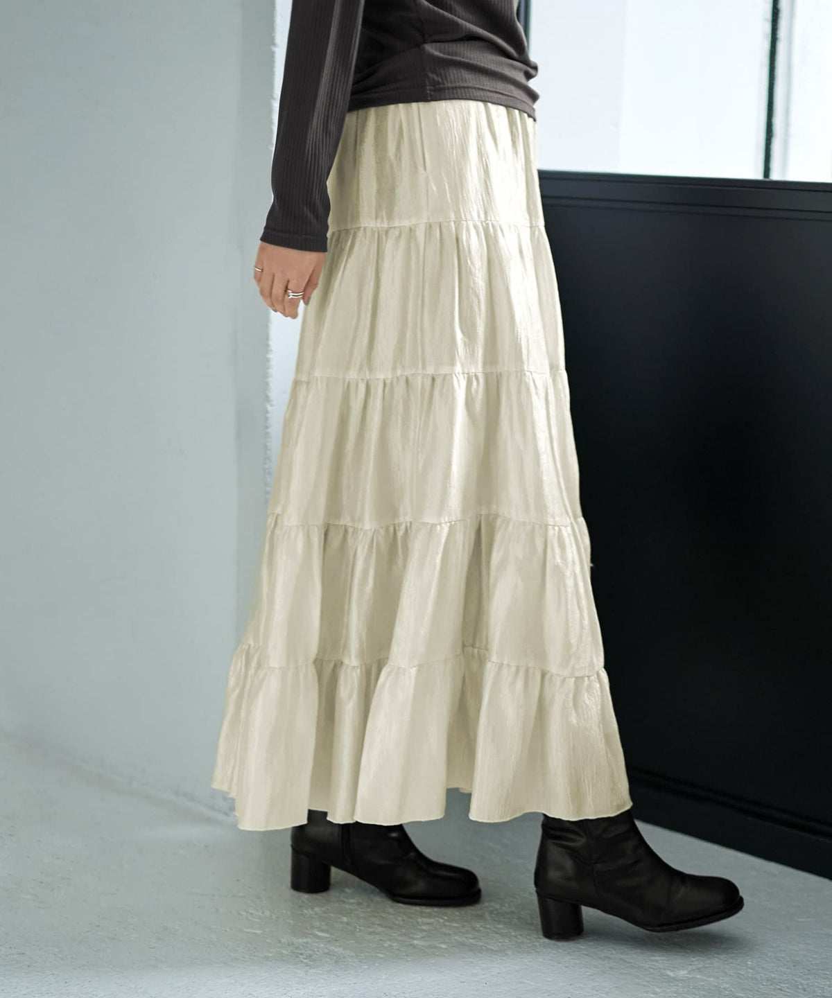 着用イメージ 167cm クリーム 02サイズ
