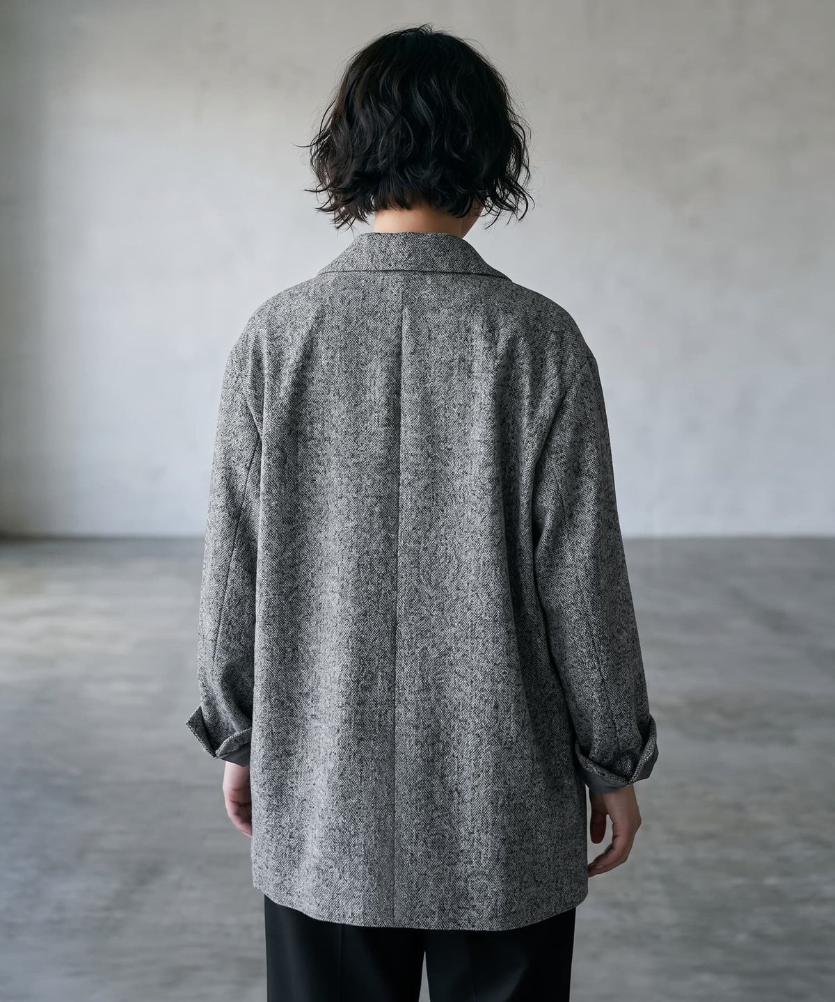 着用イメージ 170cm グレー