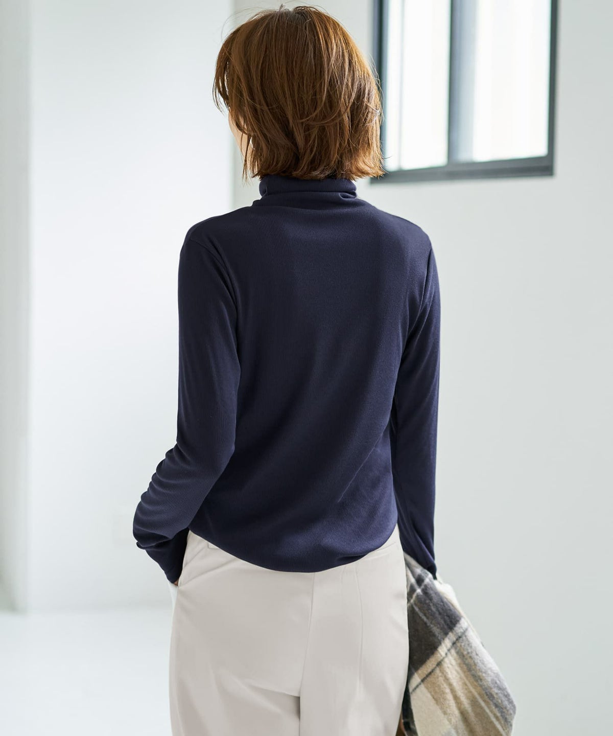 着用イメージ 167cm ネイビー