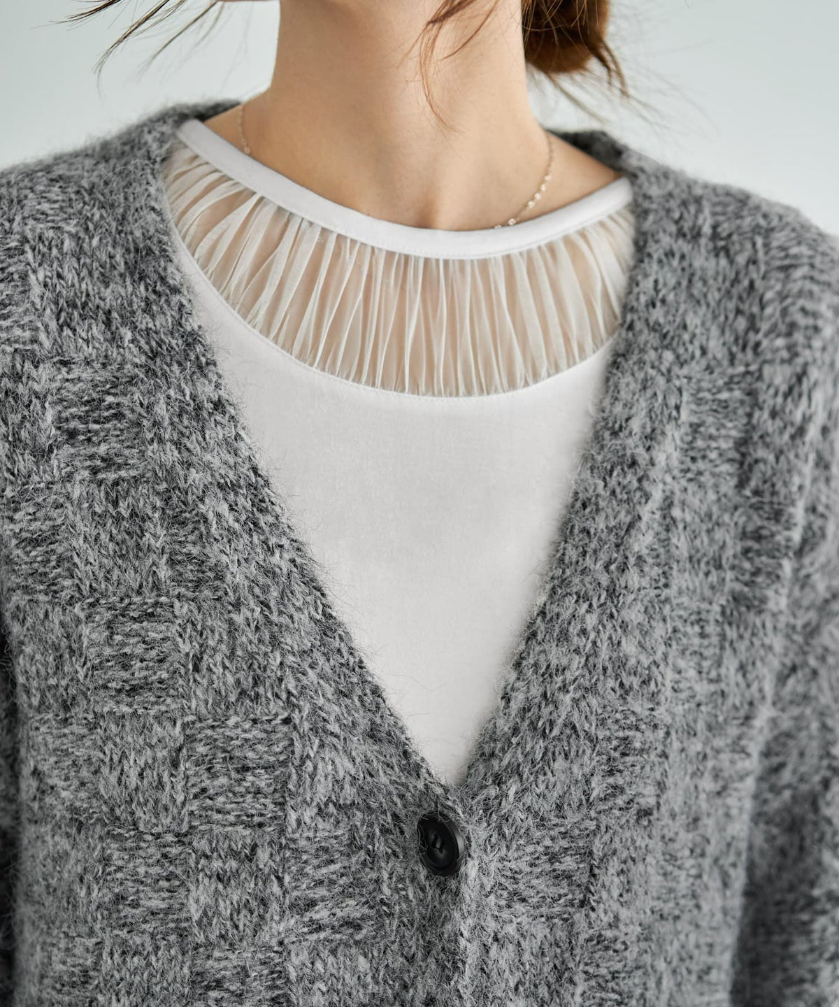 着用イメージ 166cm グレーミックス