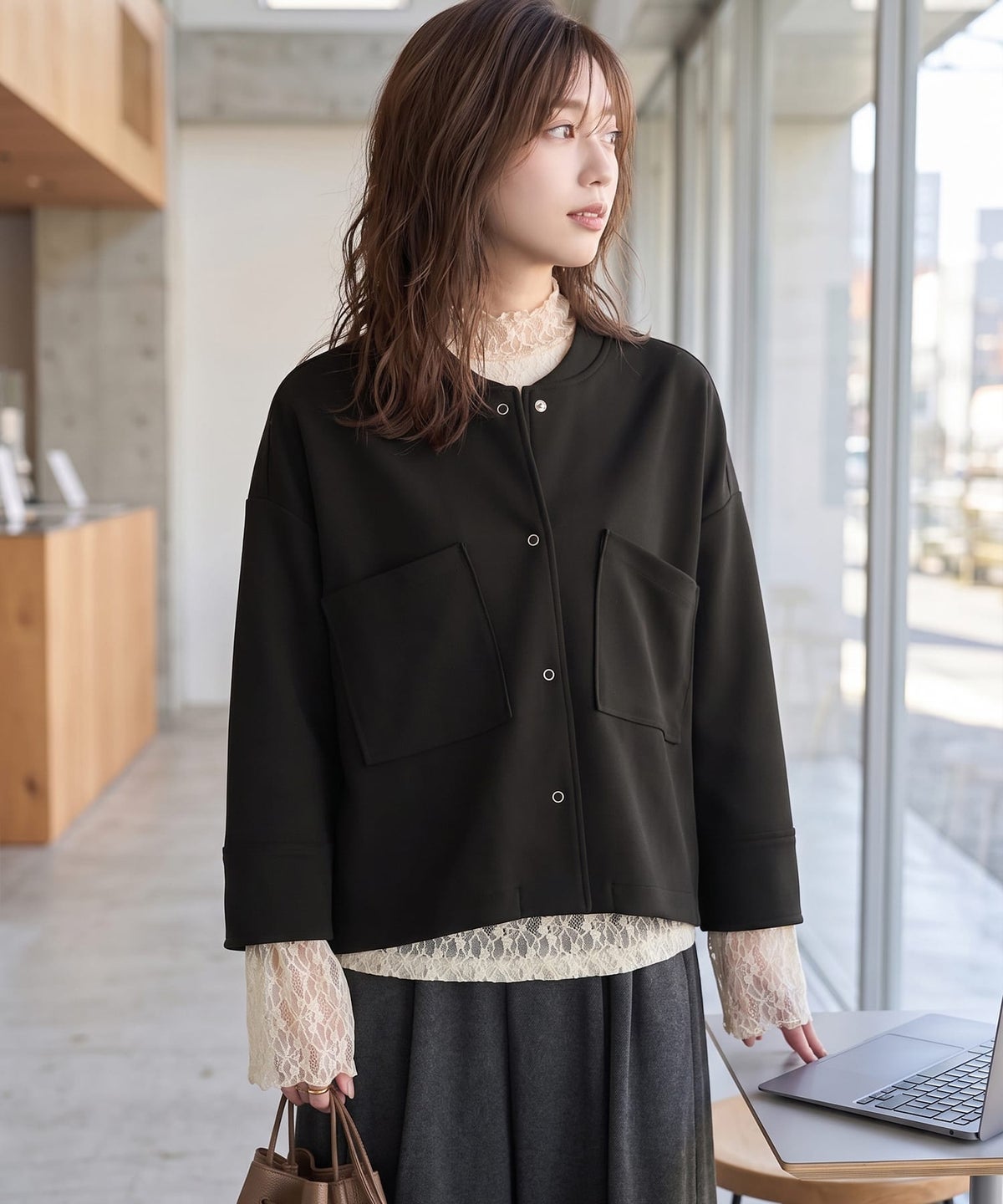 着用イメージ 163cm バニラ