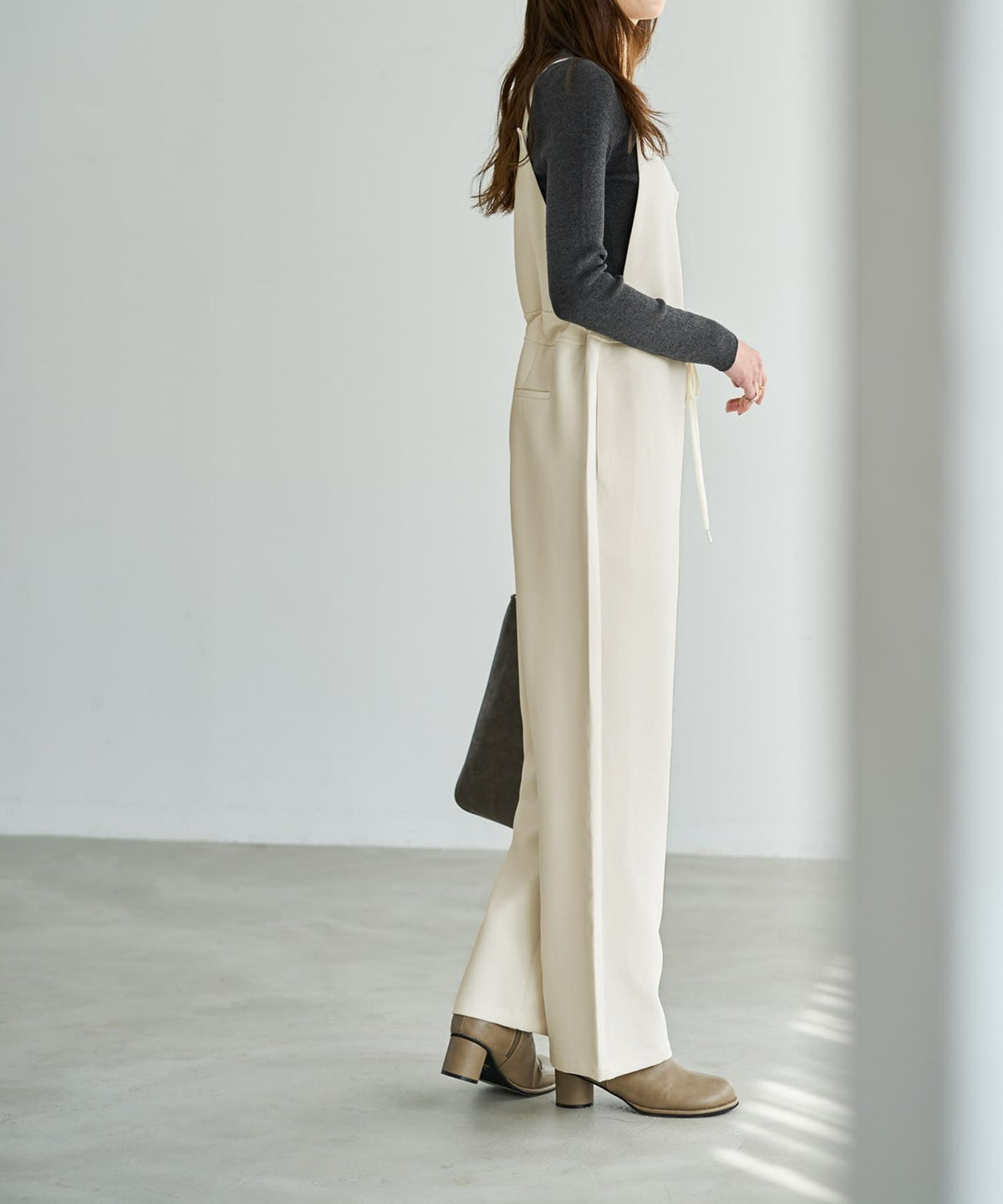 着用イメージ 167cm エクリュ