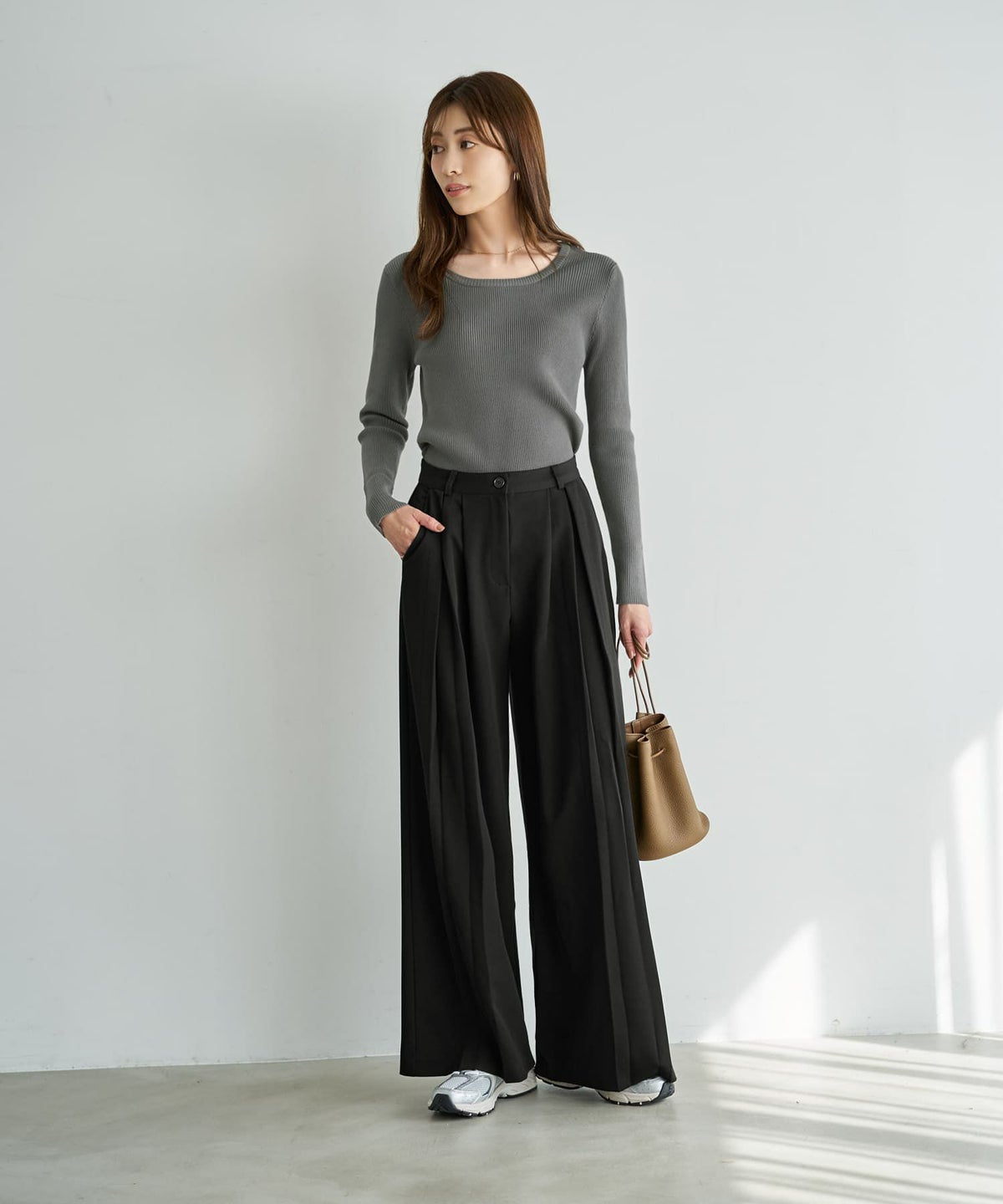 着用イメージ 167cm ブラック Sサイズ