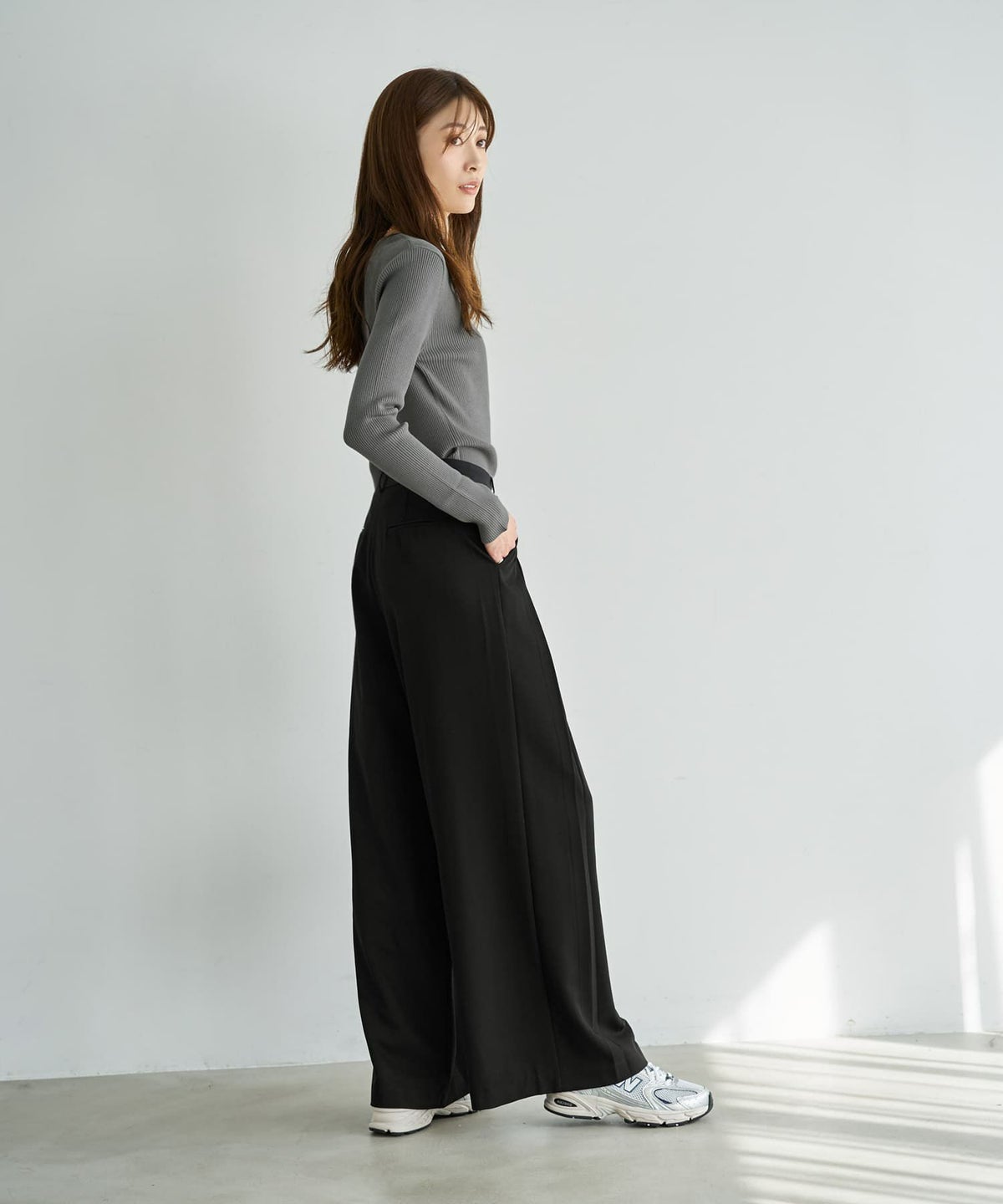 着用イメージ 167cm ブラック Sサイズ