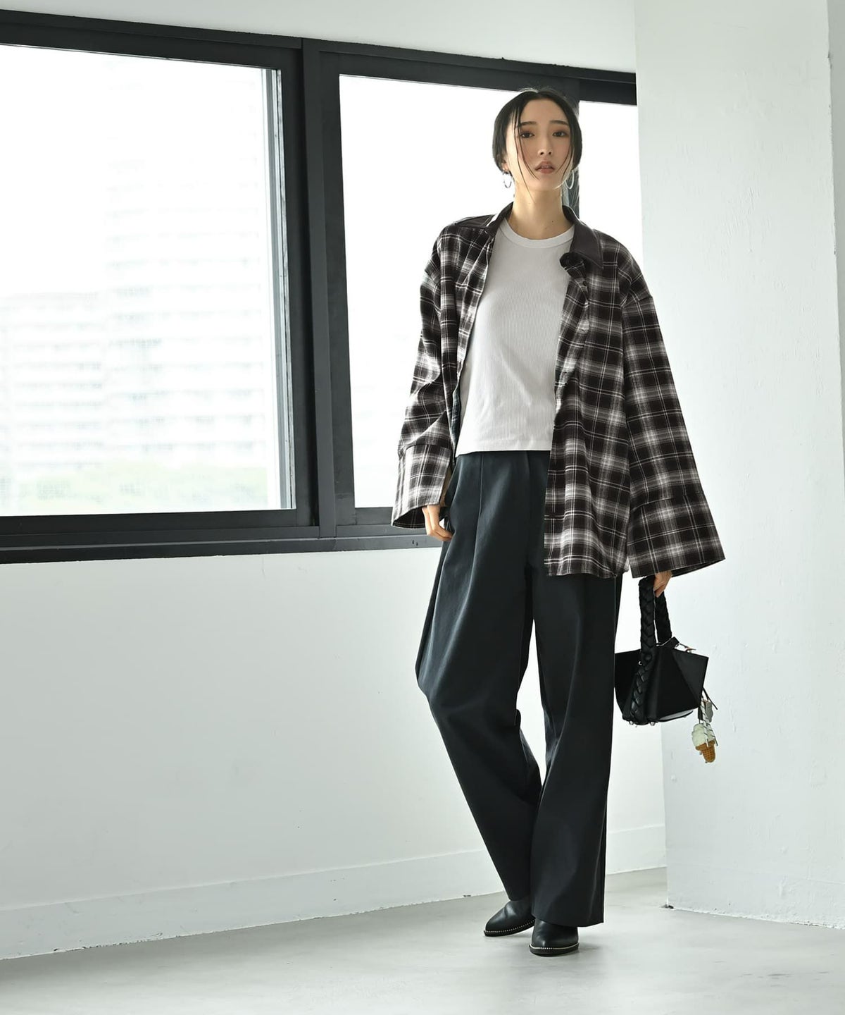 着用イメージ 170cm ブラック