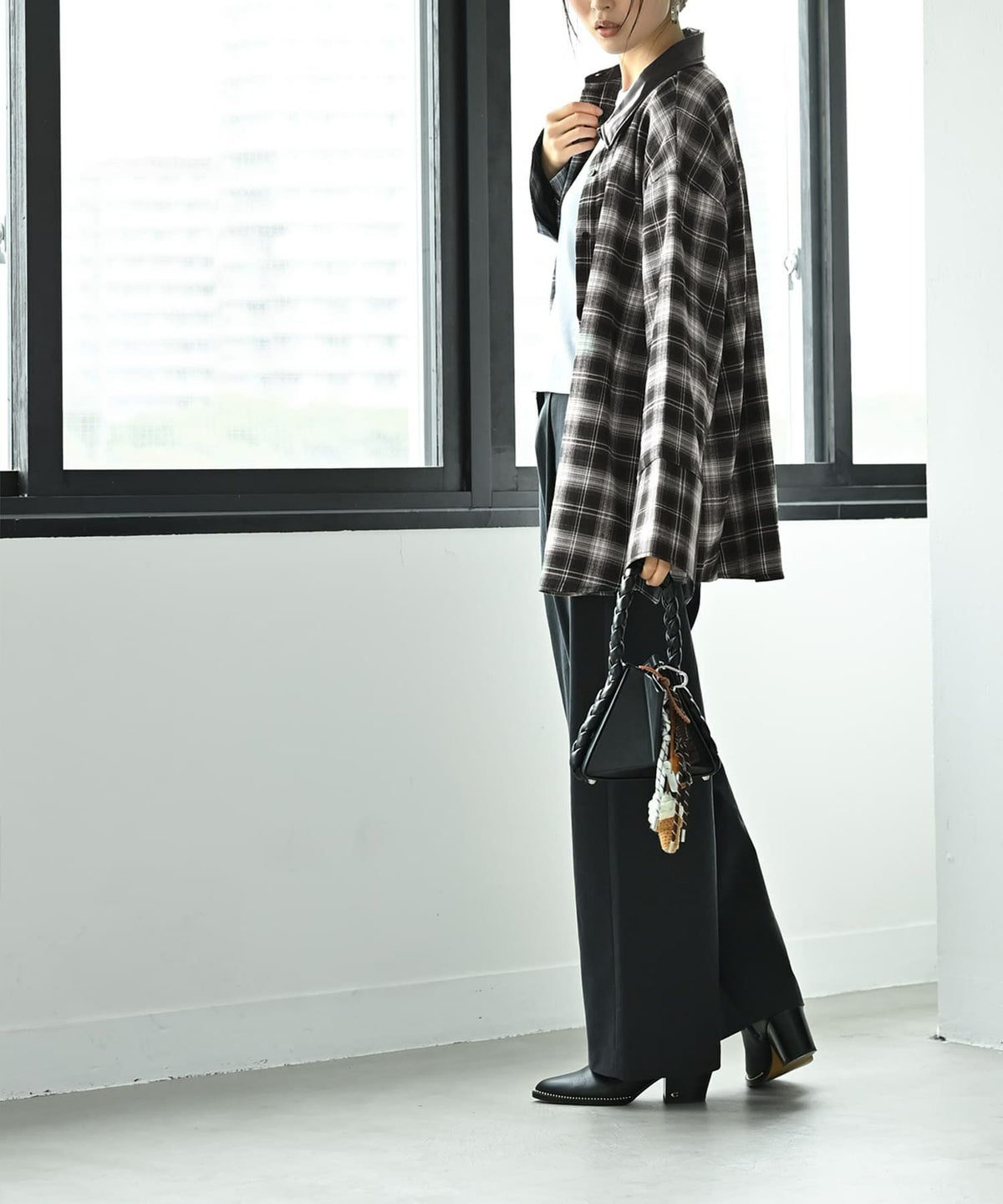 着用イメージ 170cm ブラック