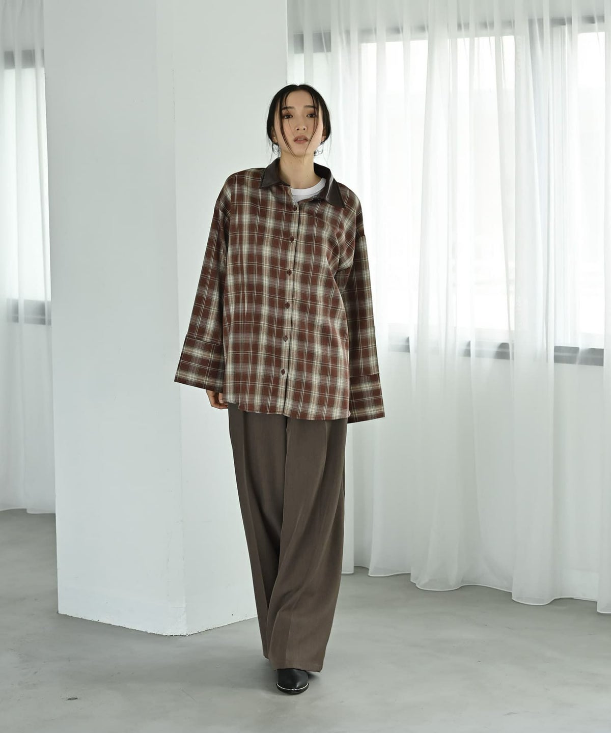 着用イメージ 170cm レッド