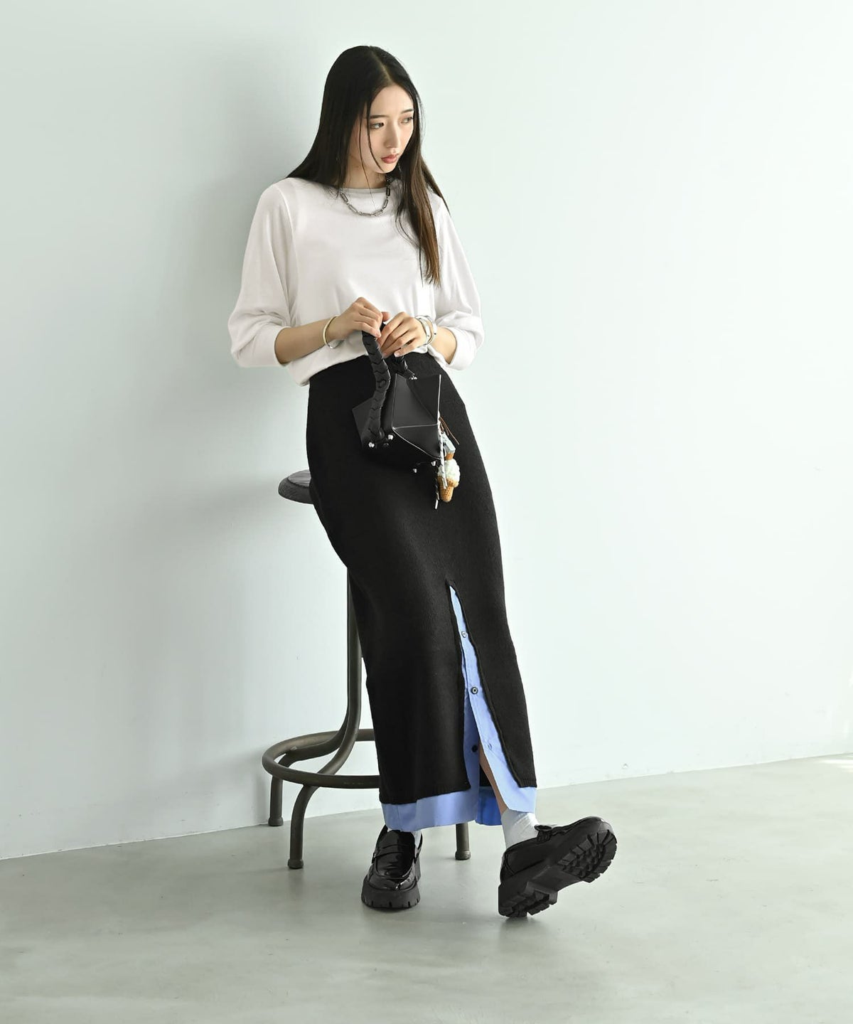 着用イメージ 170cm ブラック