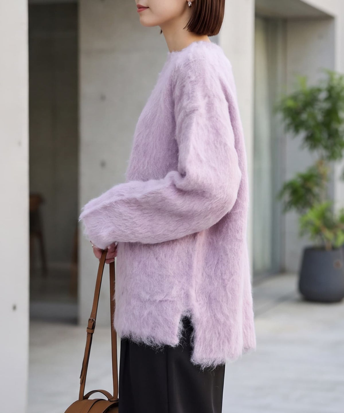 着用イメージ 163cm ピンク