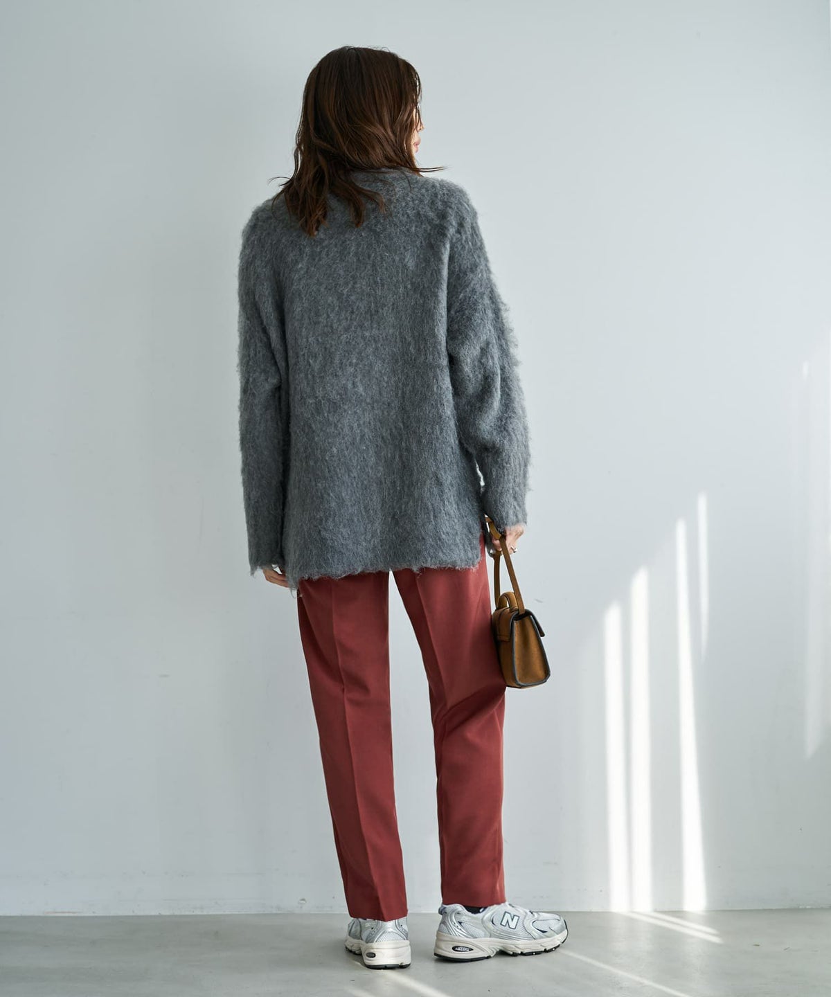 着用イメージ 166cm ダークグレー