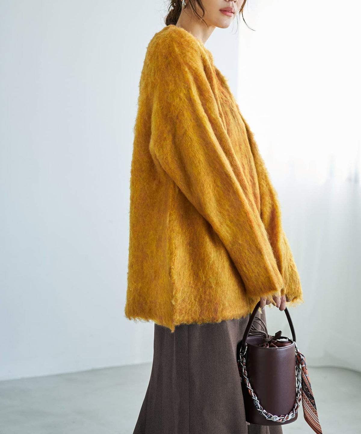 着用イメージ 166cm マンゴー