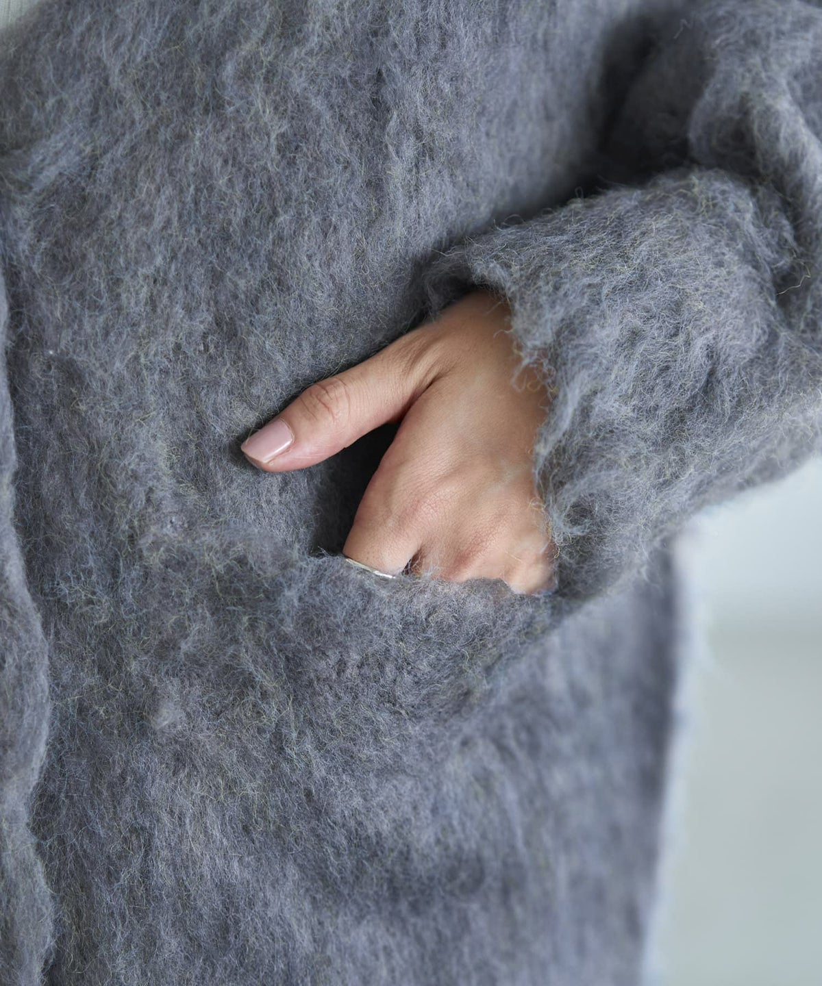 着用イメージ 166cm グレー