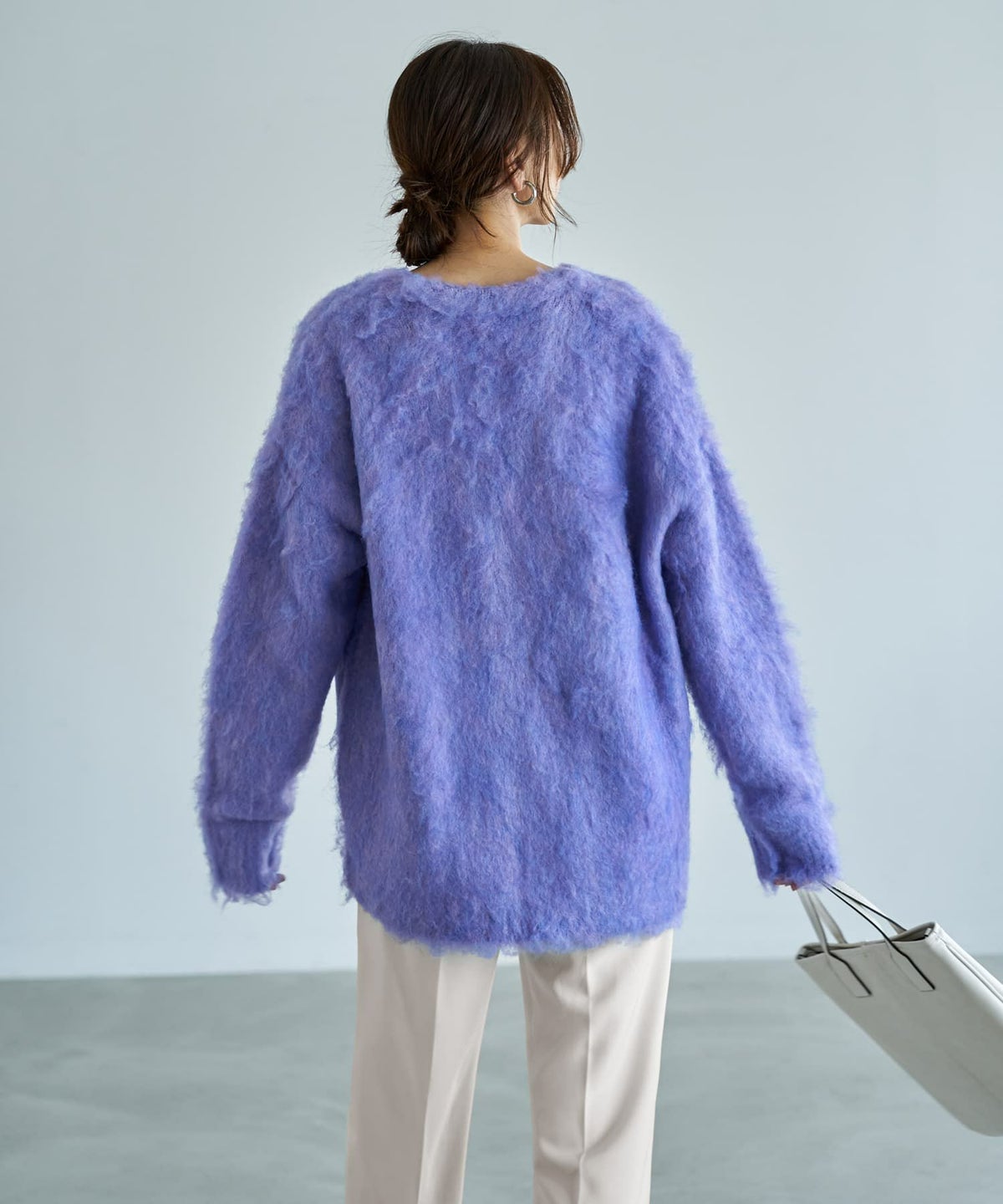 着用イメージ 166cm パープル