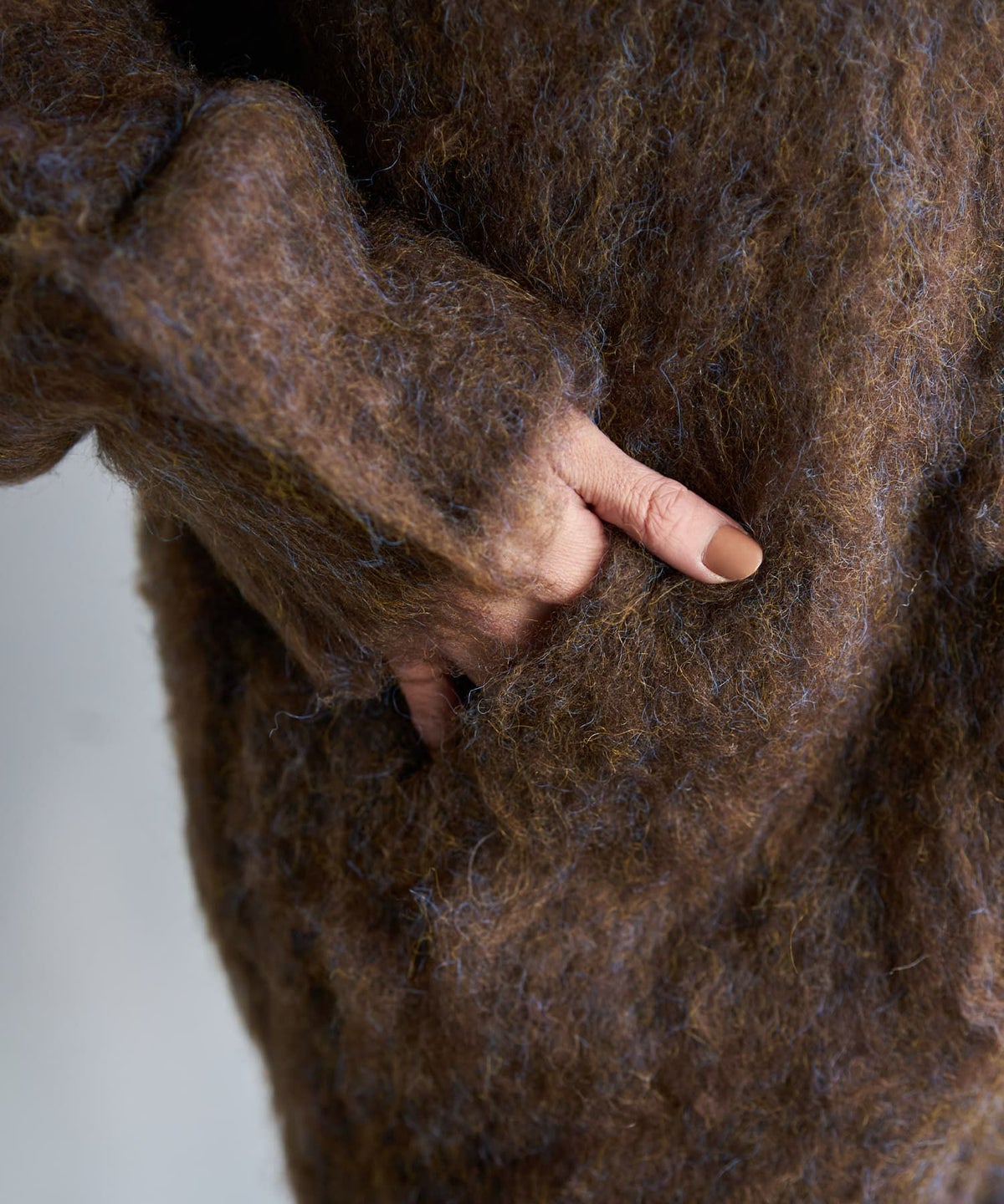 着用イメージ 167cm ブラウン