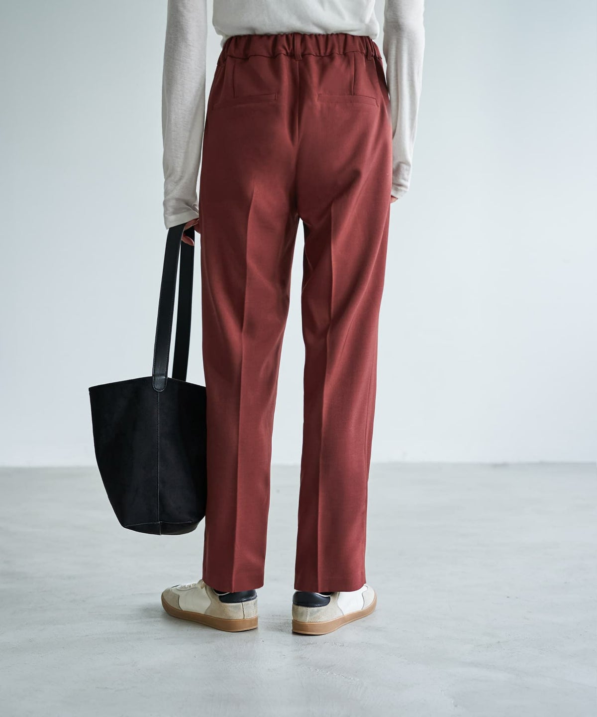 着用イメージ 167cm バーガンディ Sサイズ