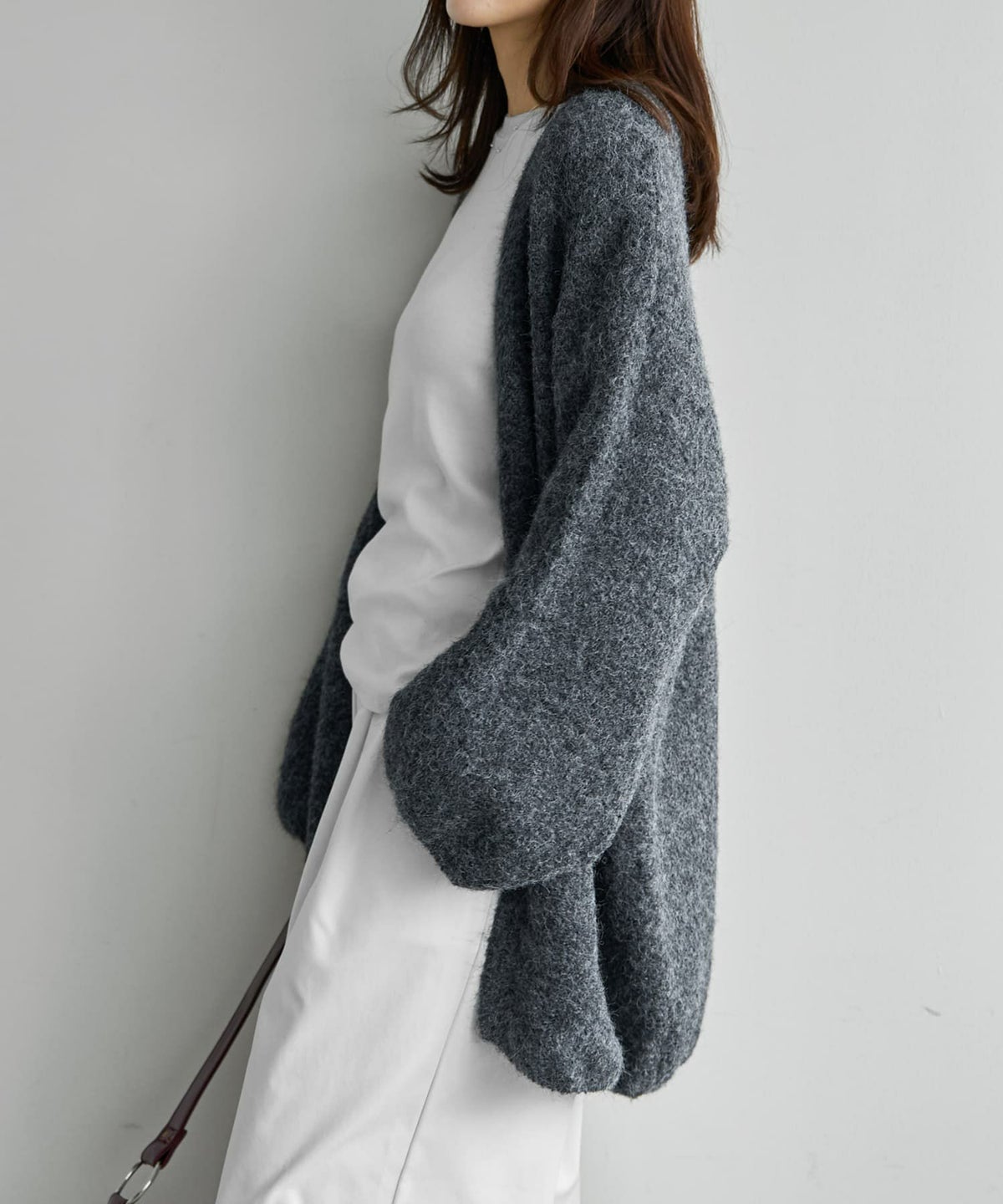 着用イメージ 166cm チャコール