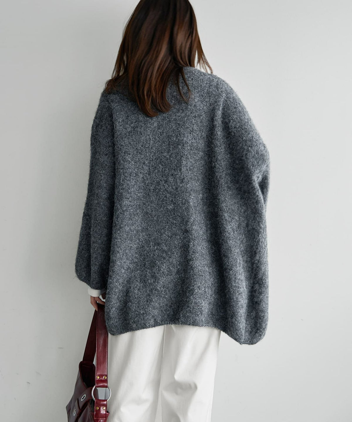 着用イメージ 167cm チャコール