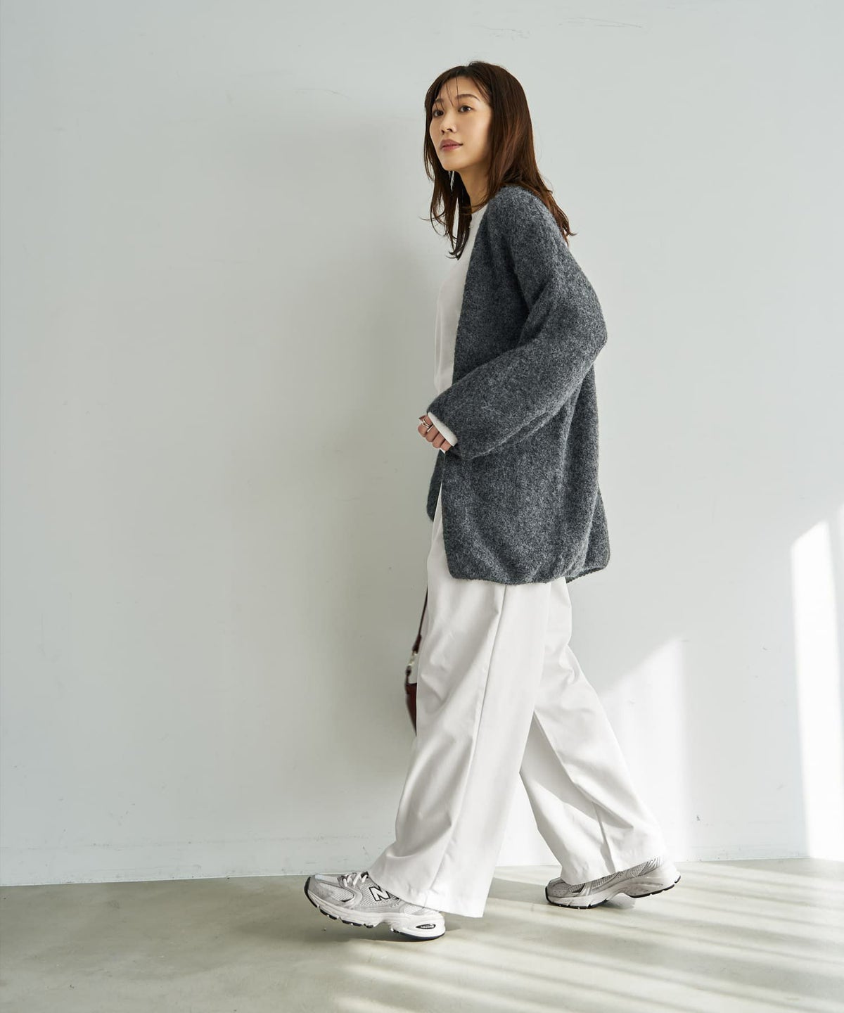 着用イメージ 166cm チャコール