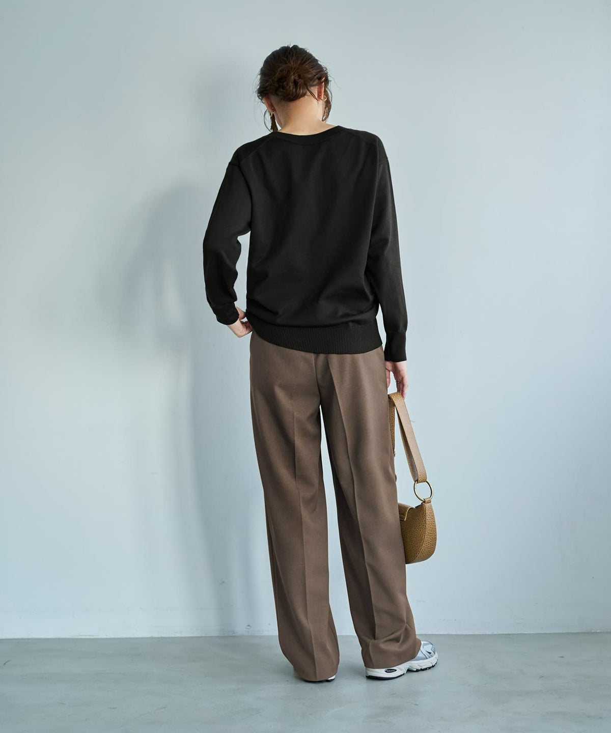 着用イメージ 166cm ブラック