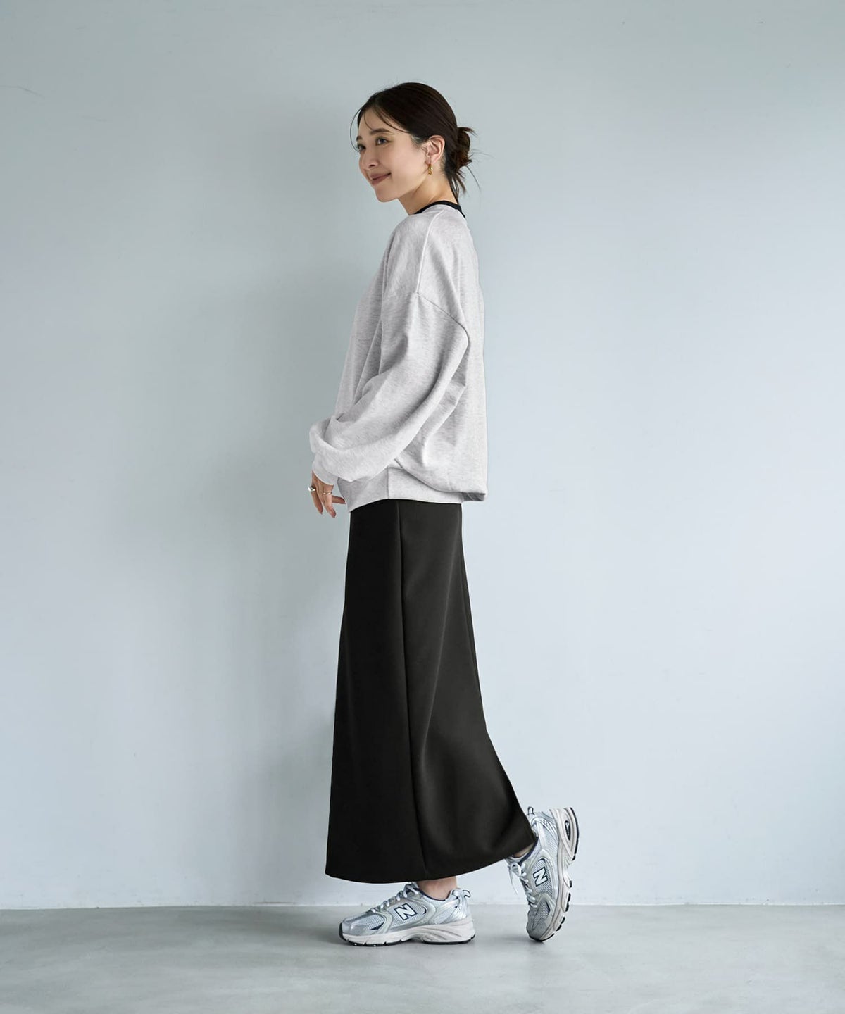 着用イメージ 166cm マーブル